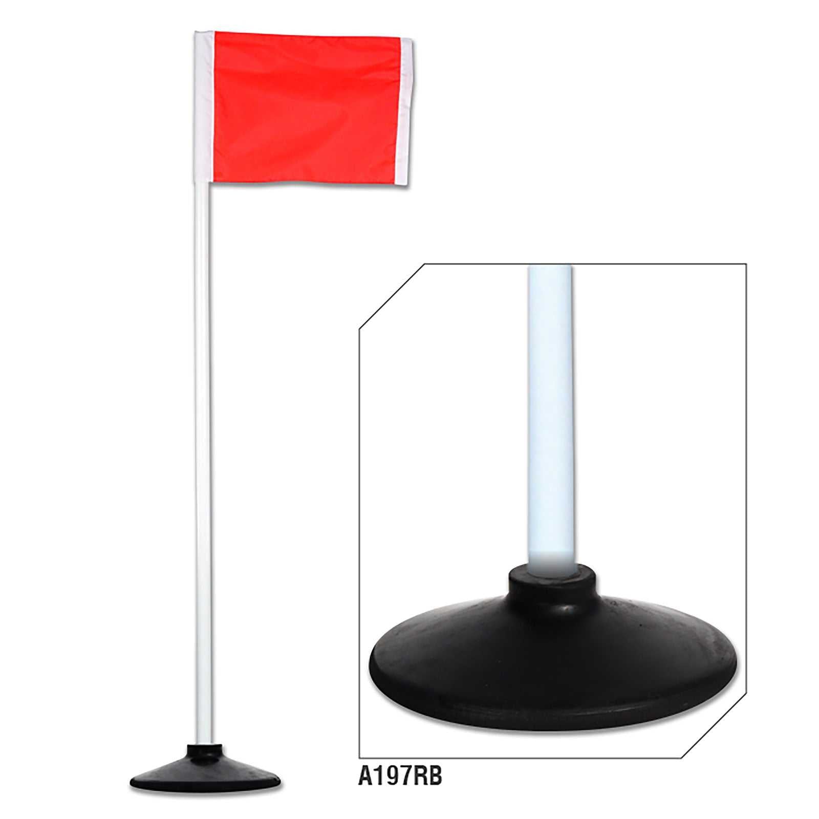Champro A193RB-A197RB Corner Flags with Rubber Bases - HIT a Double
