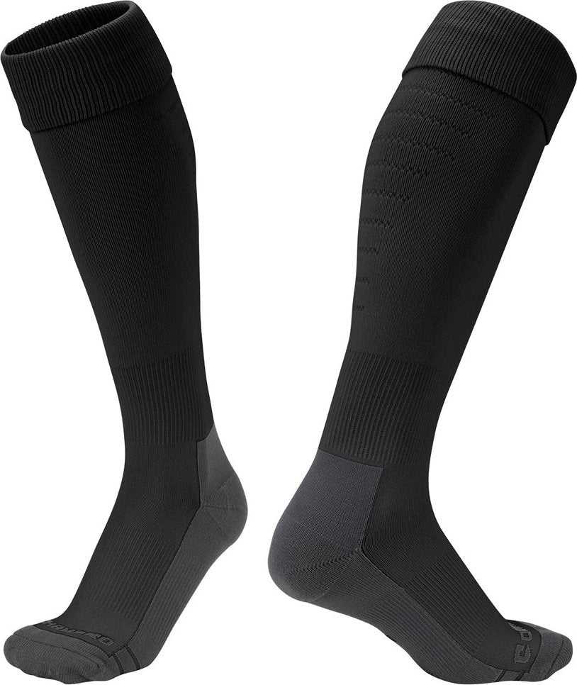 Champro AS6 Player Sock Knee High - Black - HIT a Double