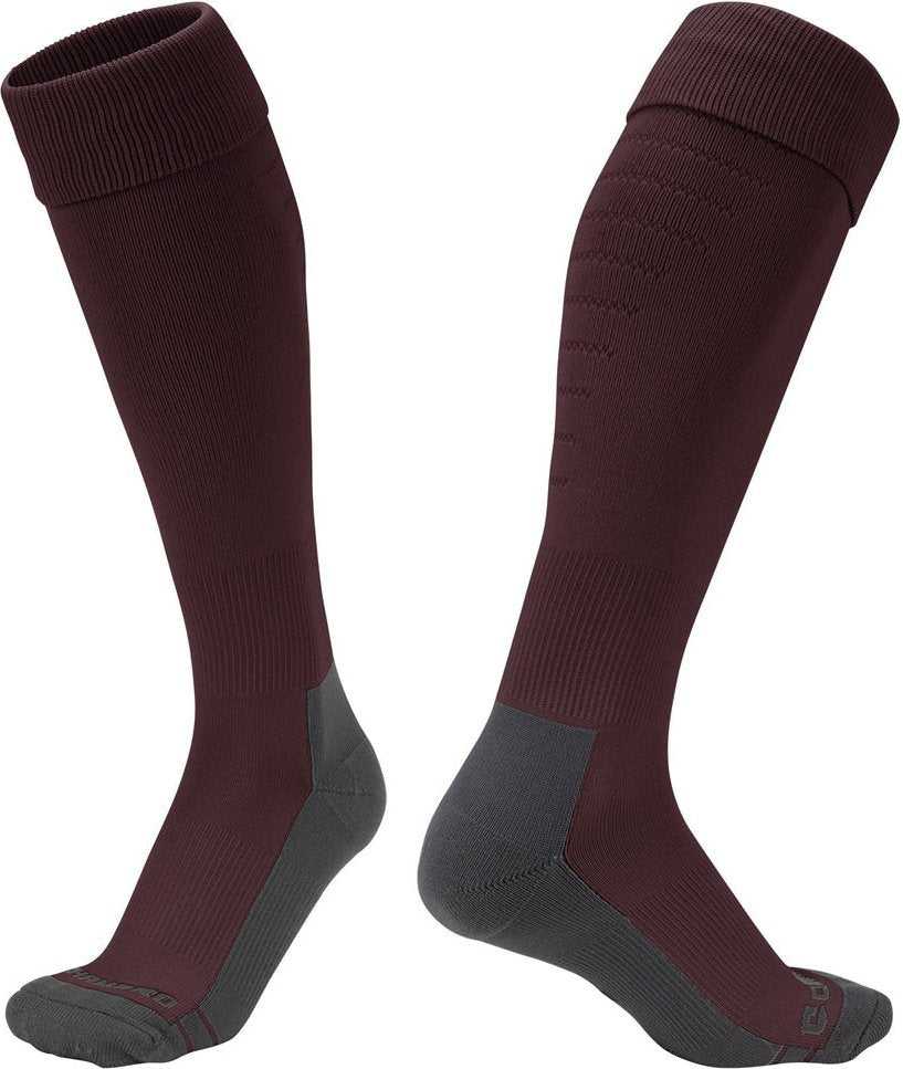 Champro AS6 Player Sock Knee High - Maroon - HIT a Double