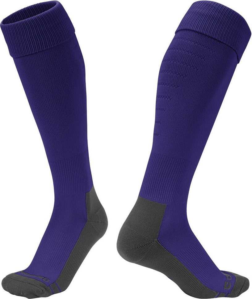Champro AS6 Player Sock Knee High - Purple - HIT a Double