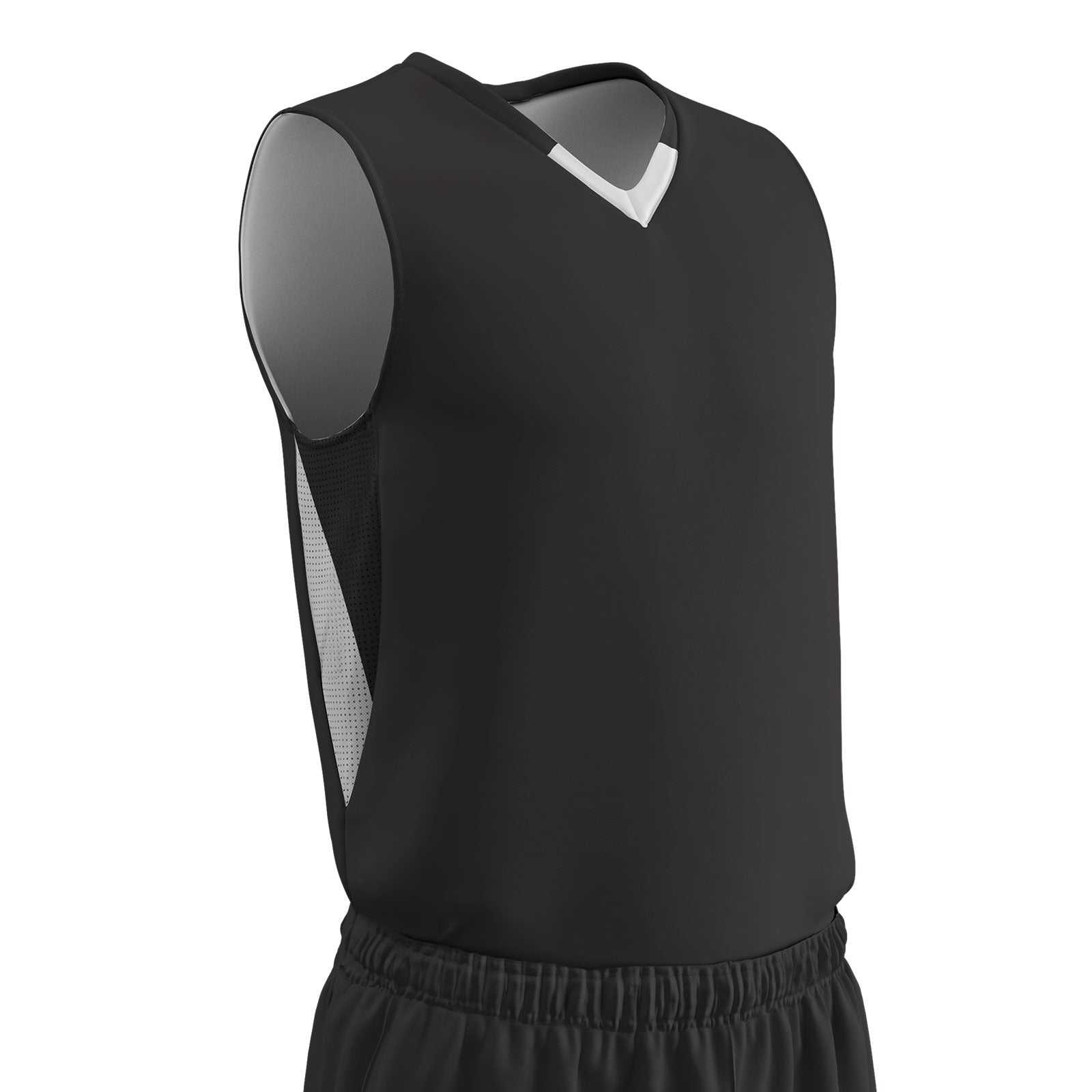Champro BBJ14 Pivot Reversible Basketball Jersey - Black White - HIT a Double
