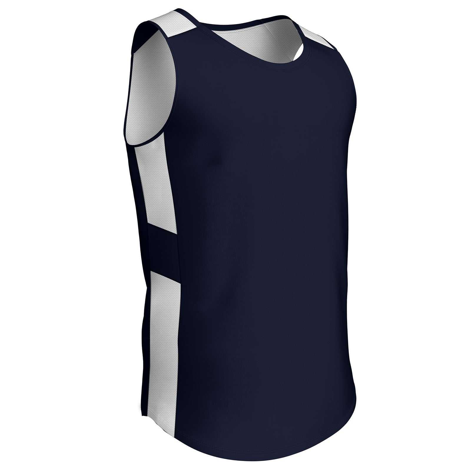 Champro BBJ16 Crossover Reversible Basketball Jersey - Navy White - HIT a Double