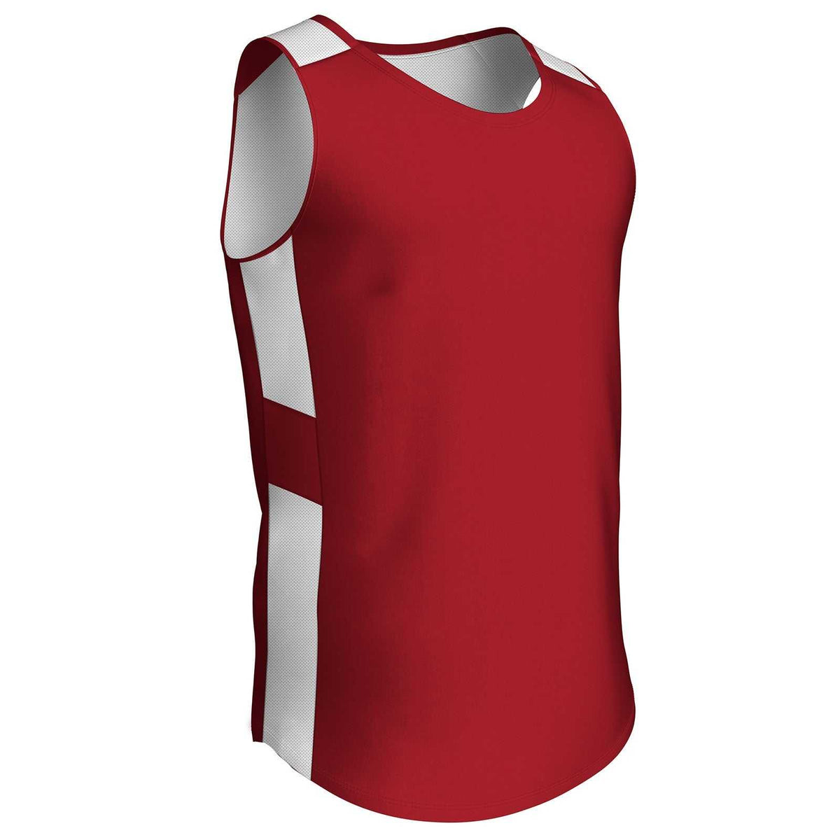 Champro BBJ16 Crossover Reversible Basketball Jersey - Scarlet White - HIT a Double