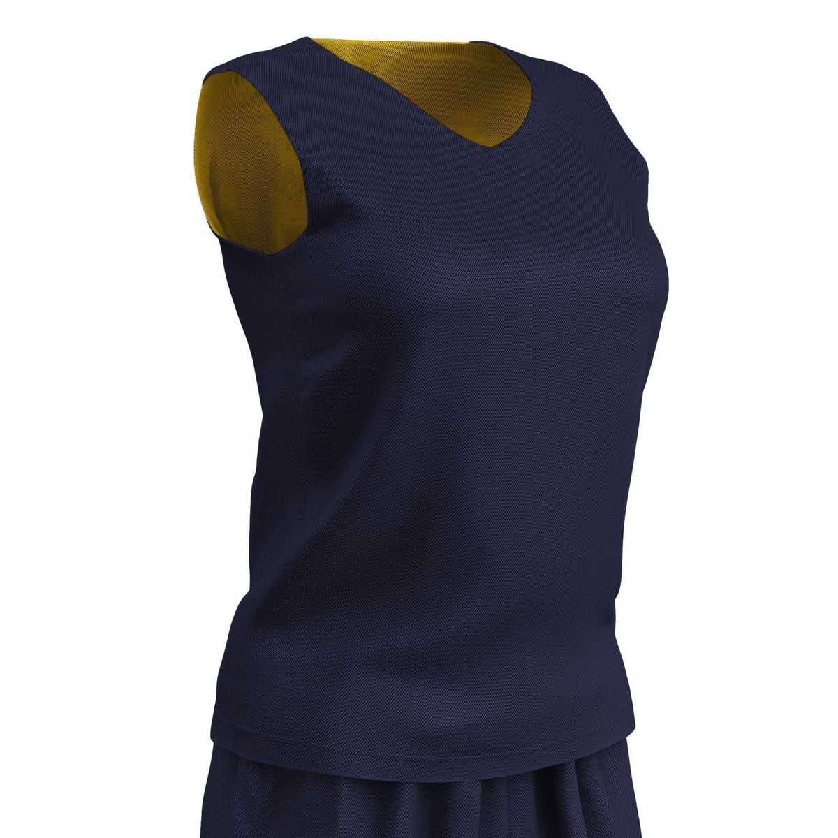 Champro BBJPW Polyester Reversible Basketball Jersey Women&#39;s - Navy Gold - HIT a Double