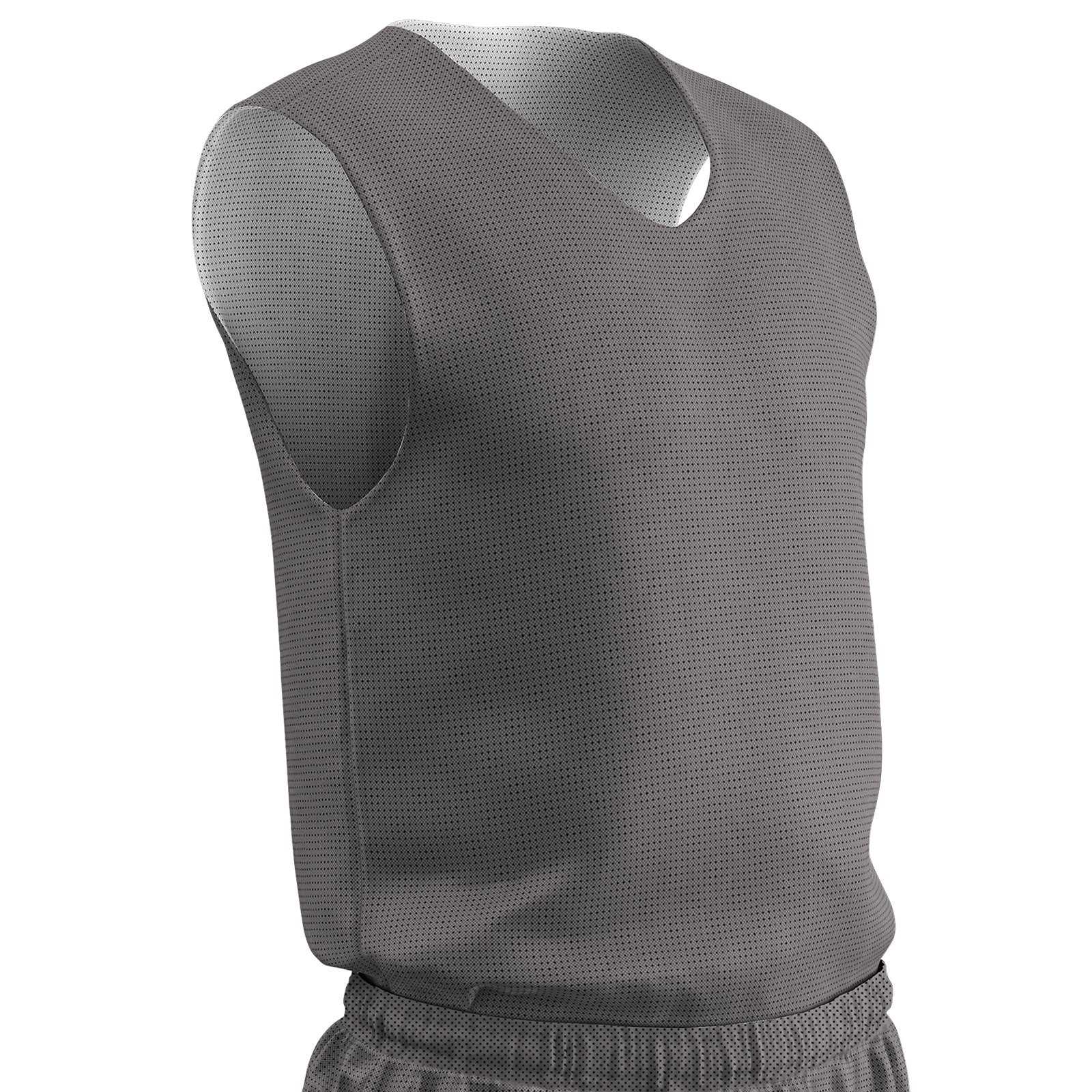 Champro BBJPY Polyester Reversible Basketball Jersey Youth - Charcoal White - HIT a Double