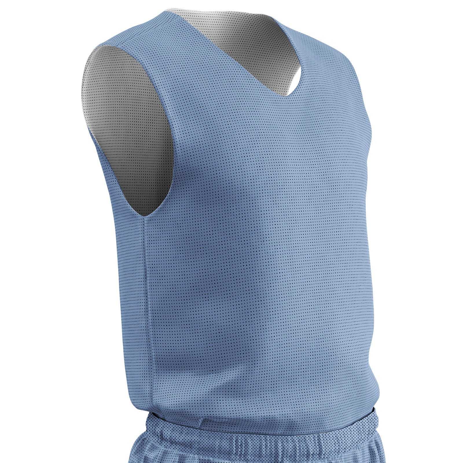 Champro BBJPY Polyester Reversible Basketball Jersey Youth - Light Blue White - HIT a Double