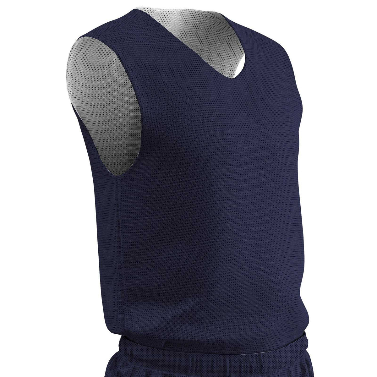 Champro BBJPY Polyester Reversible Basketball Jersey Youth - Navy White - HIT a Double