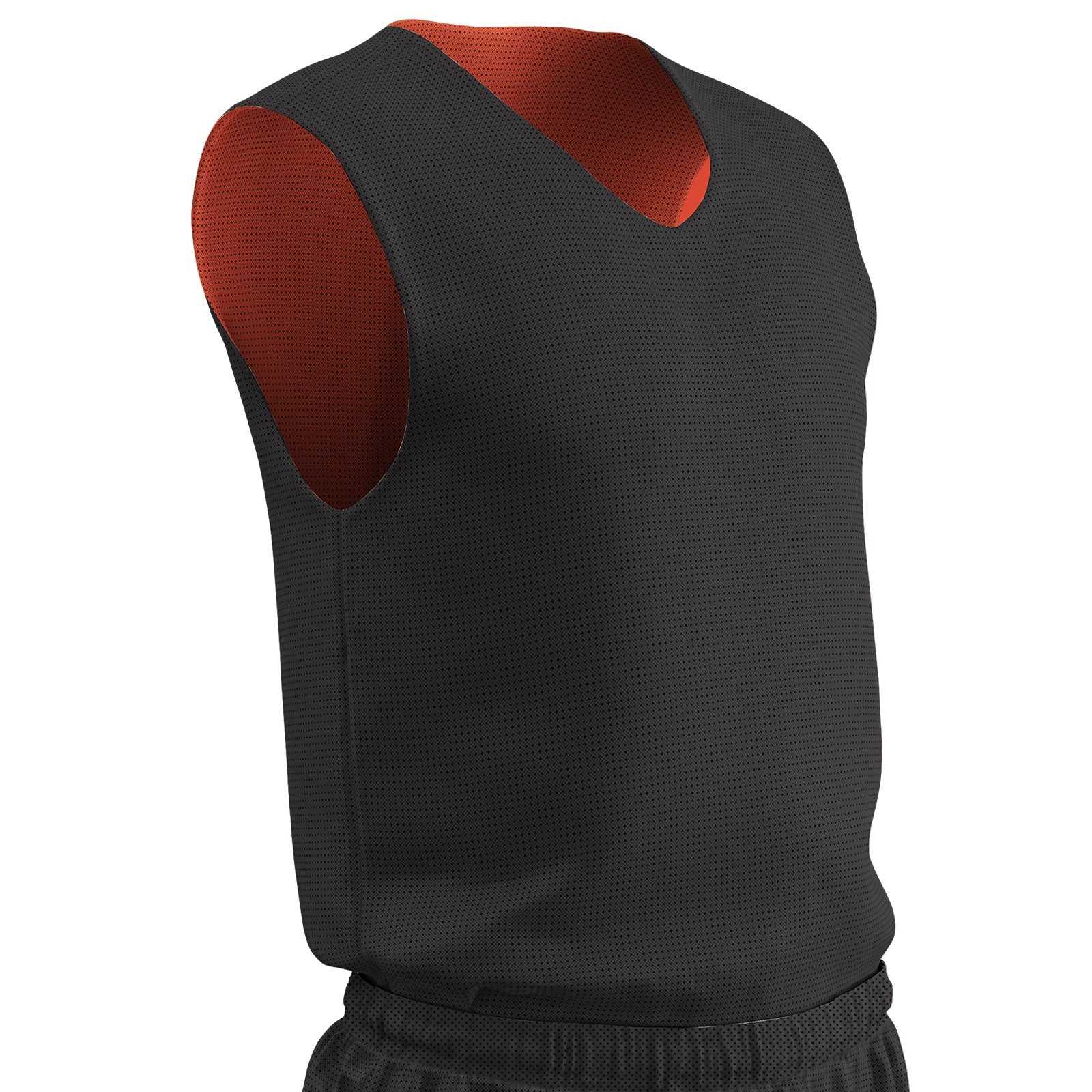 Champro BBJP Polyester Reversible Basketball Jersey Adult - Orange Black - HIT a Double