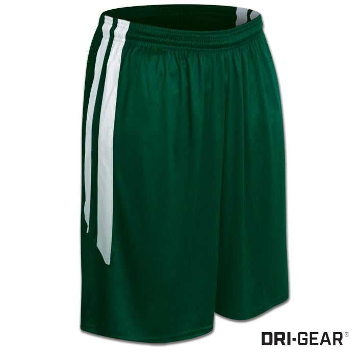 Champro BBS9 Dri-Gear Muscle Basketball Short - Forest White - HIT a Double