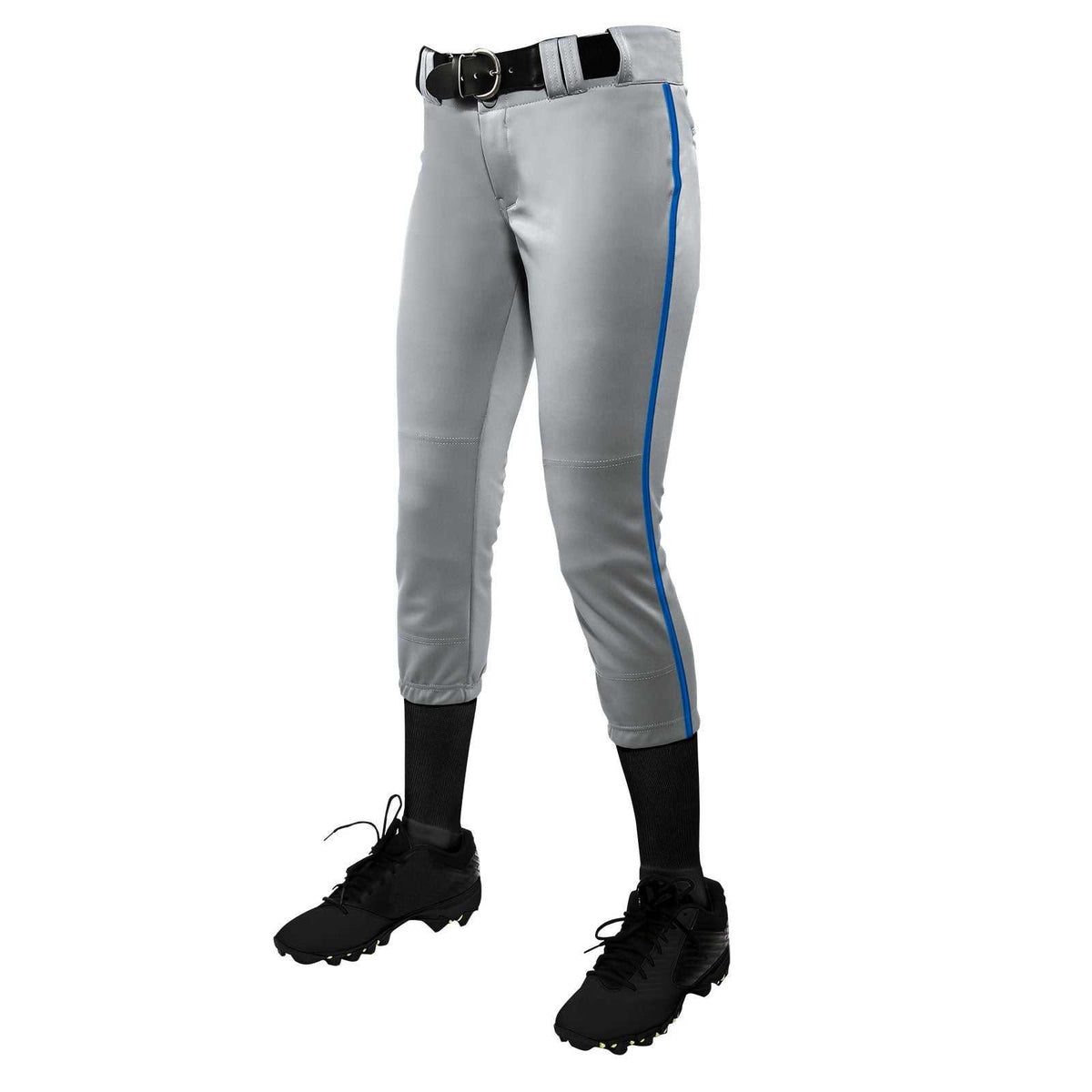 Champro BP11P Tournament with Pipe Softball Pant - Gray Royal - HIT a Double