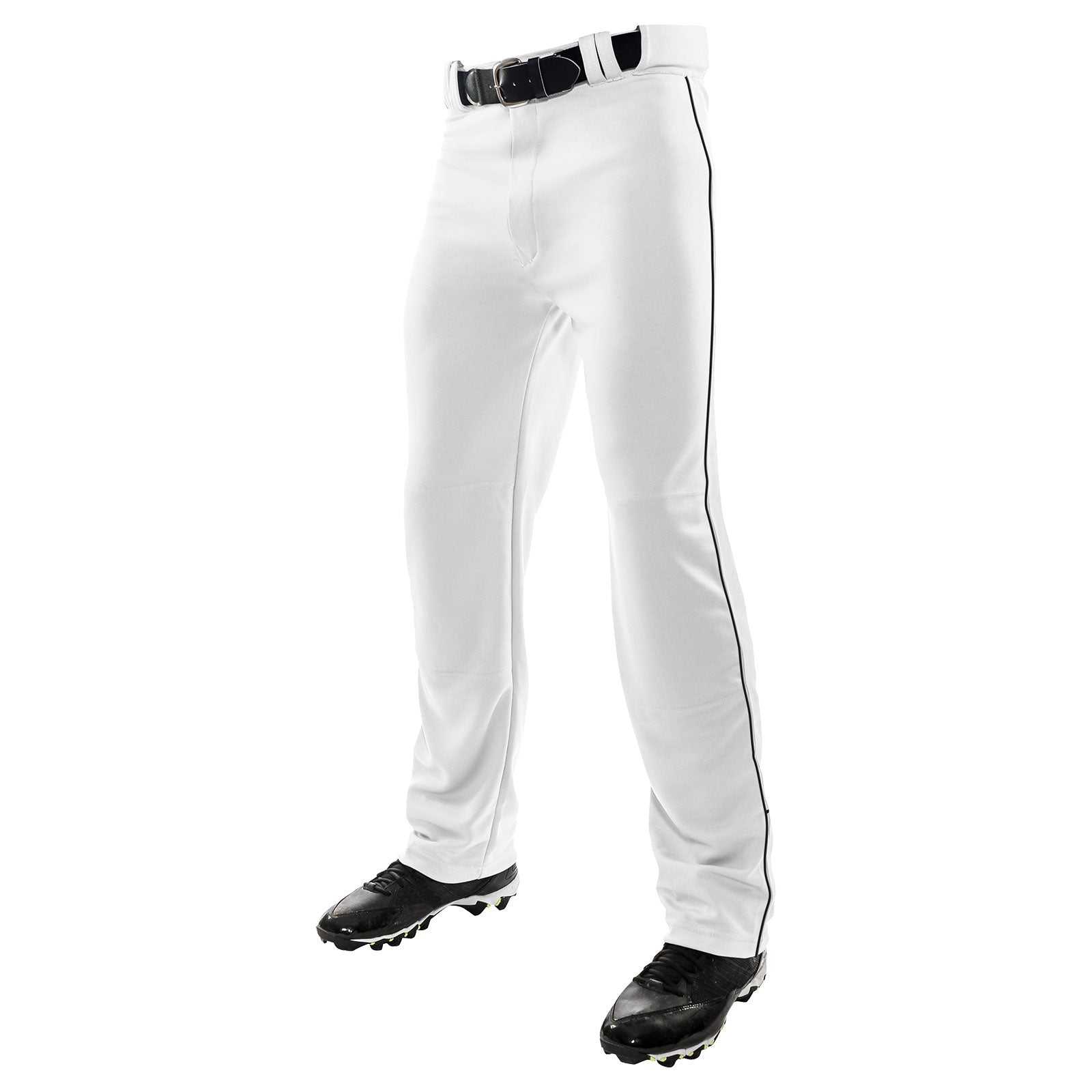 Champro BP41U MVP Open Bottom Pant with Pipe - Grey Black - HIT a Double