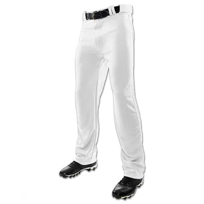 Champro BP4U Open Bottom Relaxed Fit Baseball Pant - White - HIT a Double