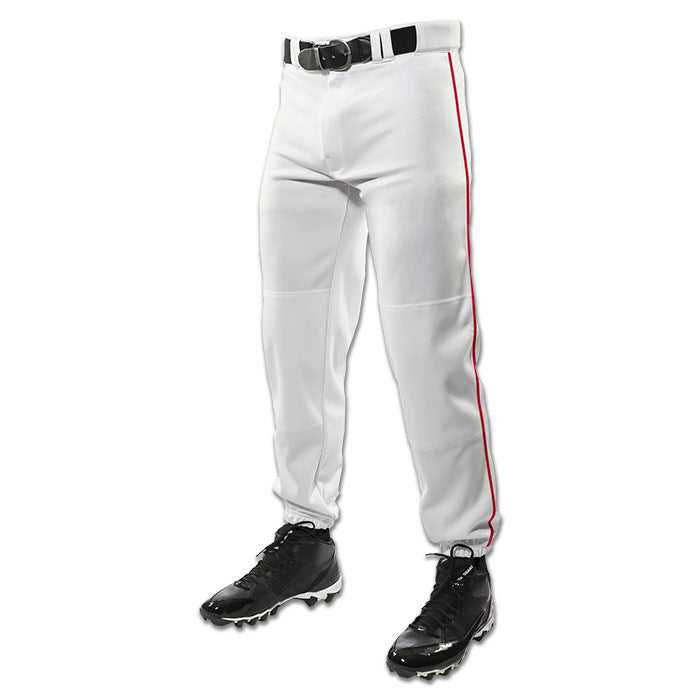 Champro BP91 Triple Crown Baseball Pant with Piping - White Scarlet - HIT a Double