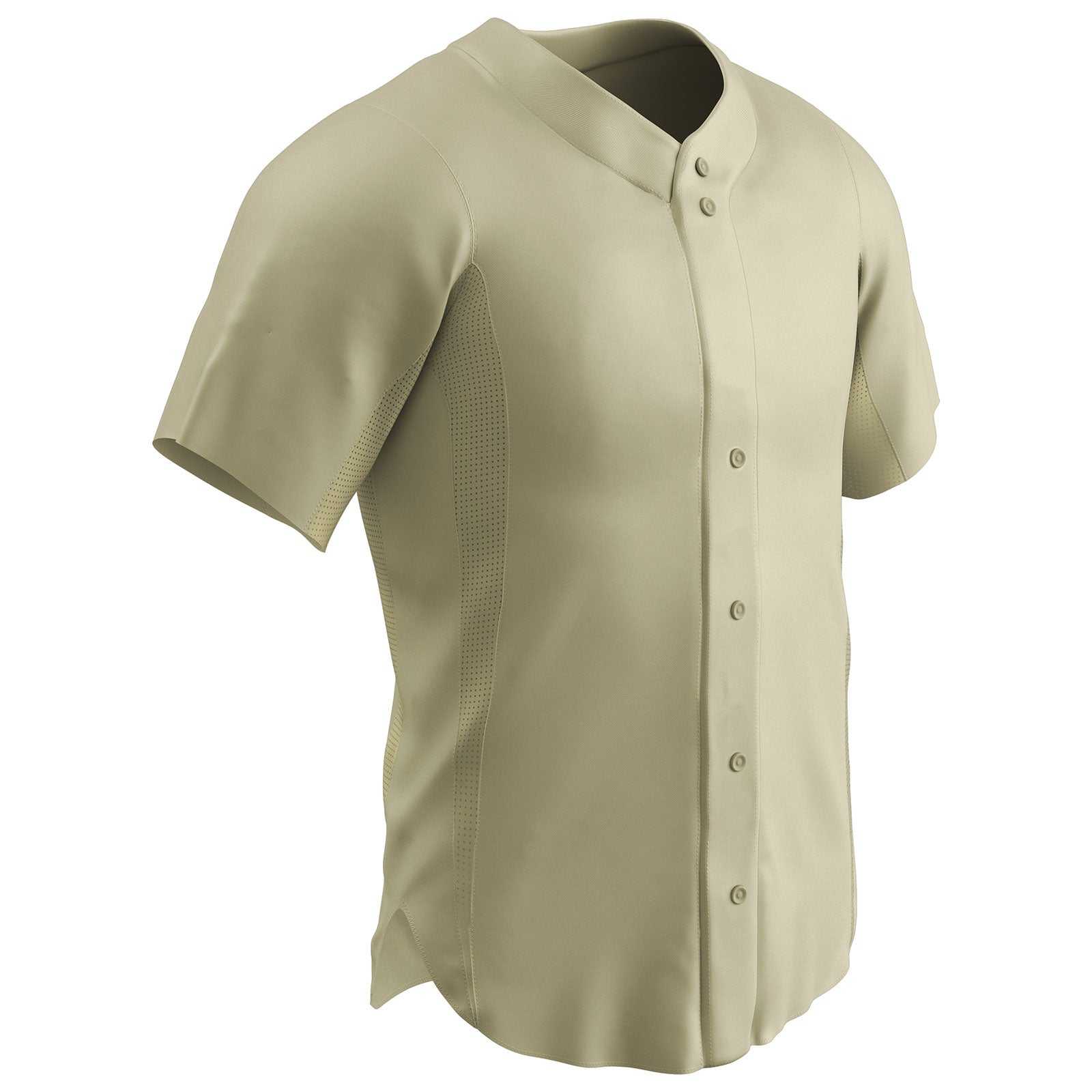 Champro BS149 Pro Mesh Full Button Jersey - Natural - HIT a Double