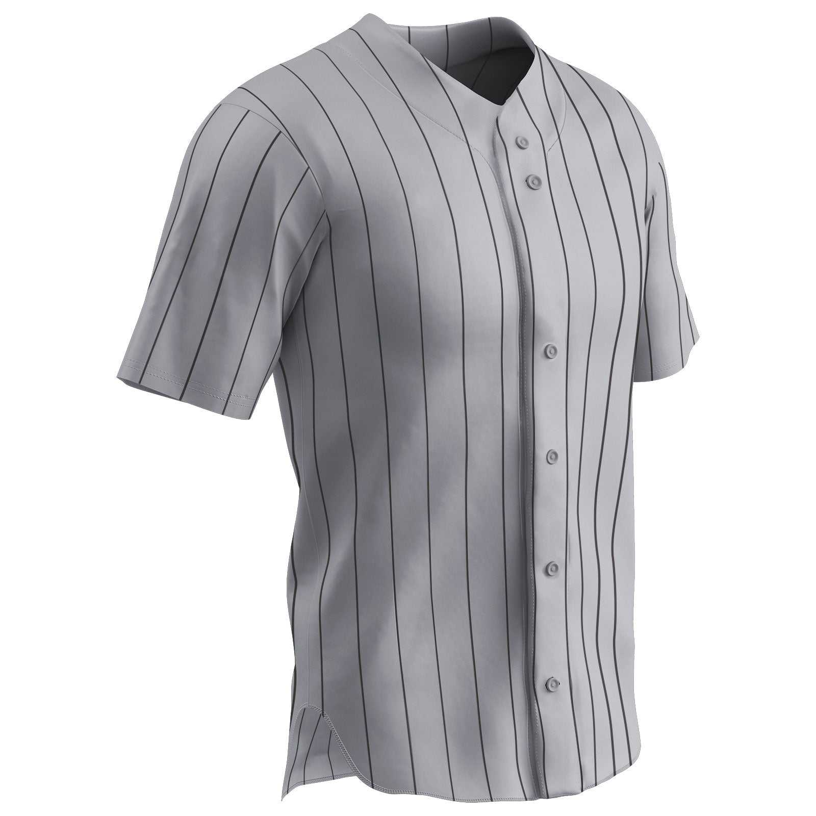 Champro BS14-BS14Y Pro-Style Warp Knit Jersey - Gray Black - HIT a Double