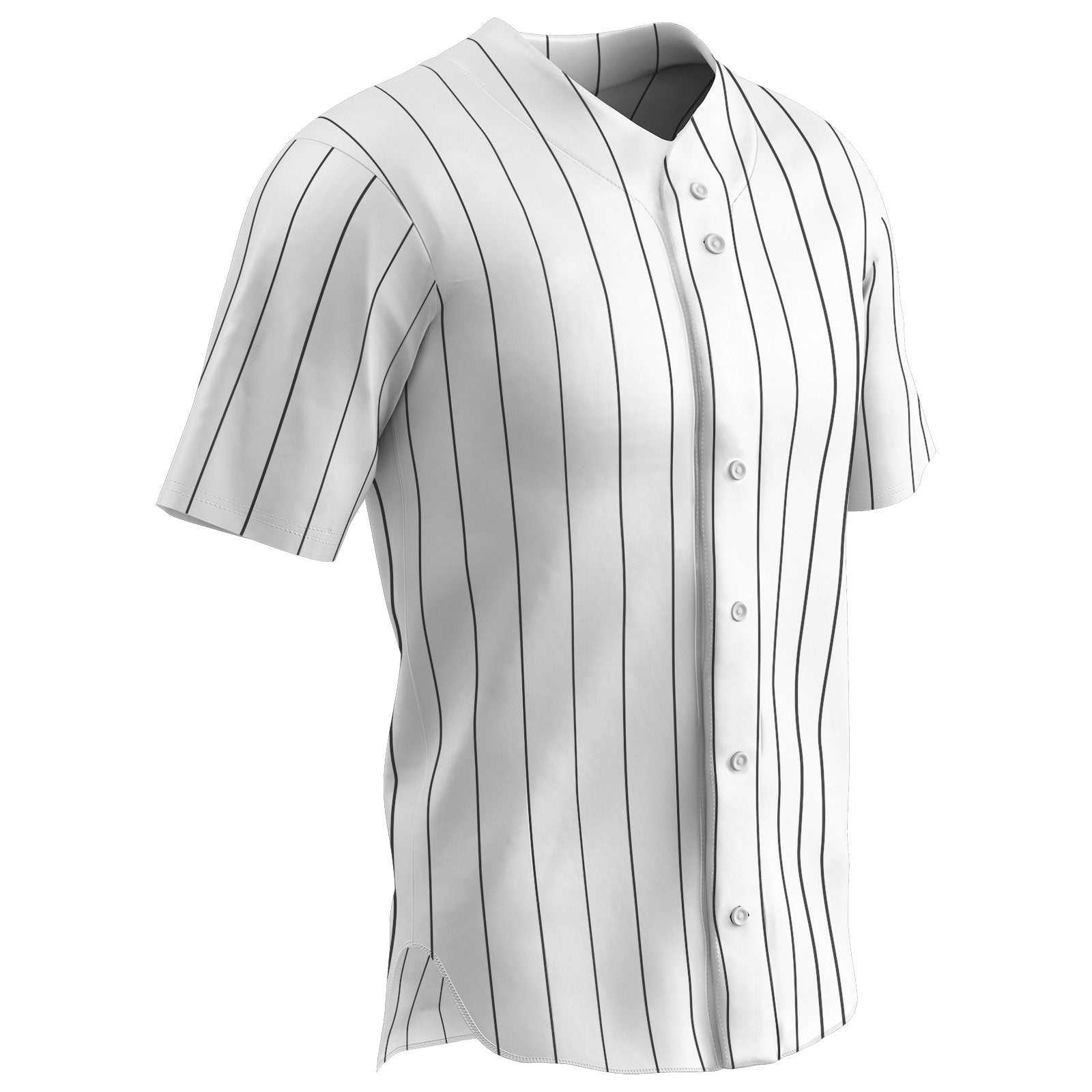 Champro BS14-BS14Y Pro-Style Warp Knit Jersey - White Black - HIT a Double
