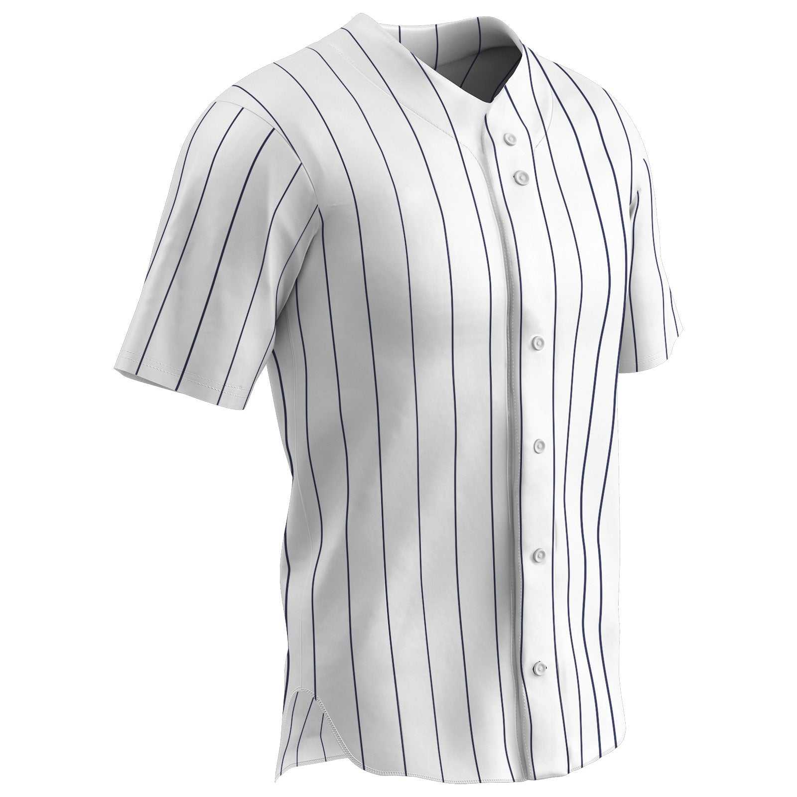 Champro BS14-BS14Y Pro-Style Warp Knit Jersey - White Navy - HIT a Double