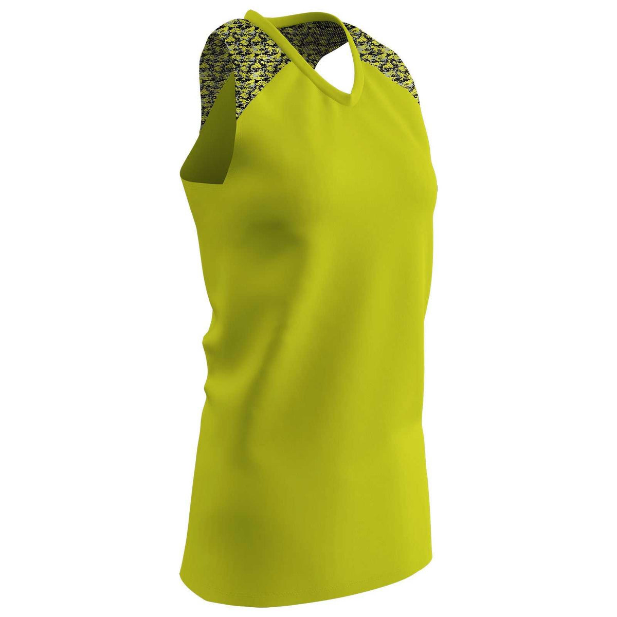 Champro BS20 Girl&#39;s At Bat Softball Jersey - Optic Yellow - HIT a Double