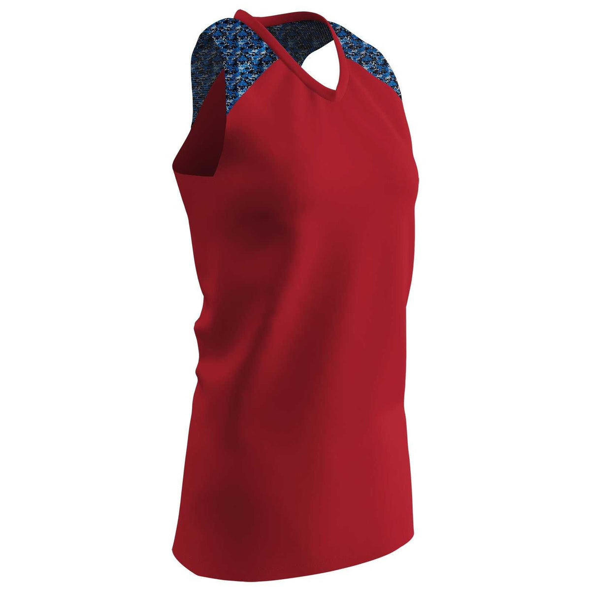 Champro BS20 Girl&#39;s At Bat Softball Jersey - Scarlet - HIT a Double