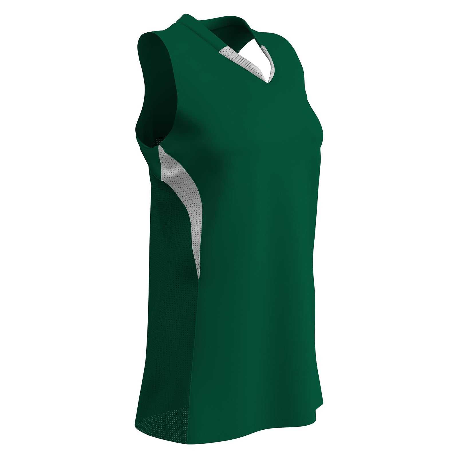 Champro BS30 Decoy Racerback Softball Jersey - Forest Green White - HIT a Double