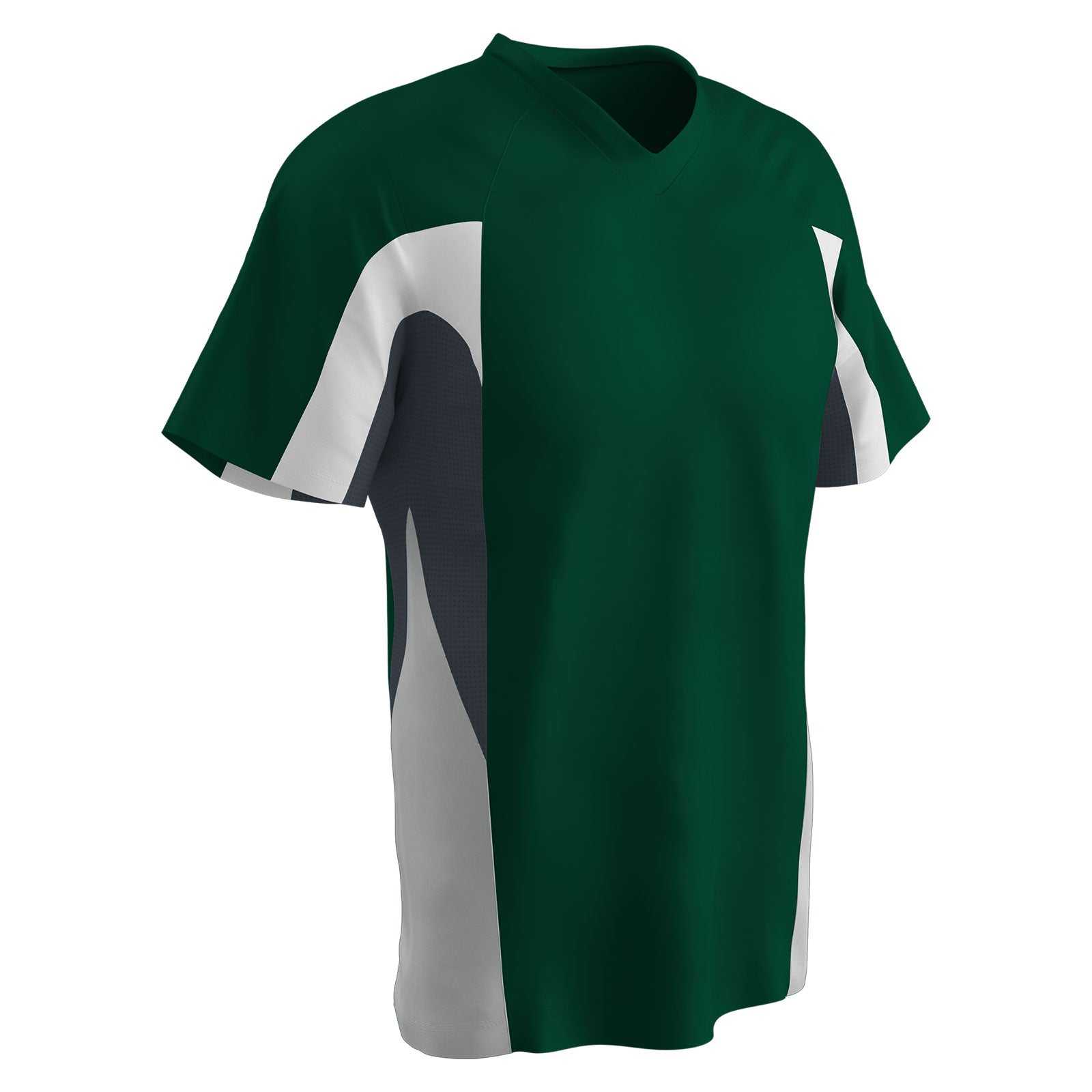 Champro BS34 Relief 2 Button Jersey - Forest Green Graphite White - HIT a Double