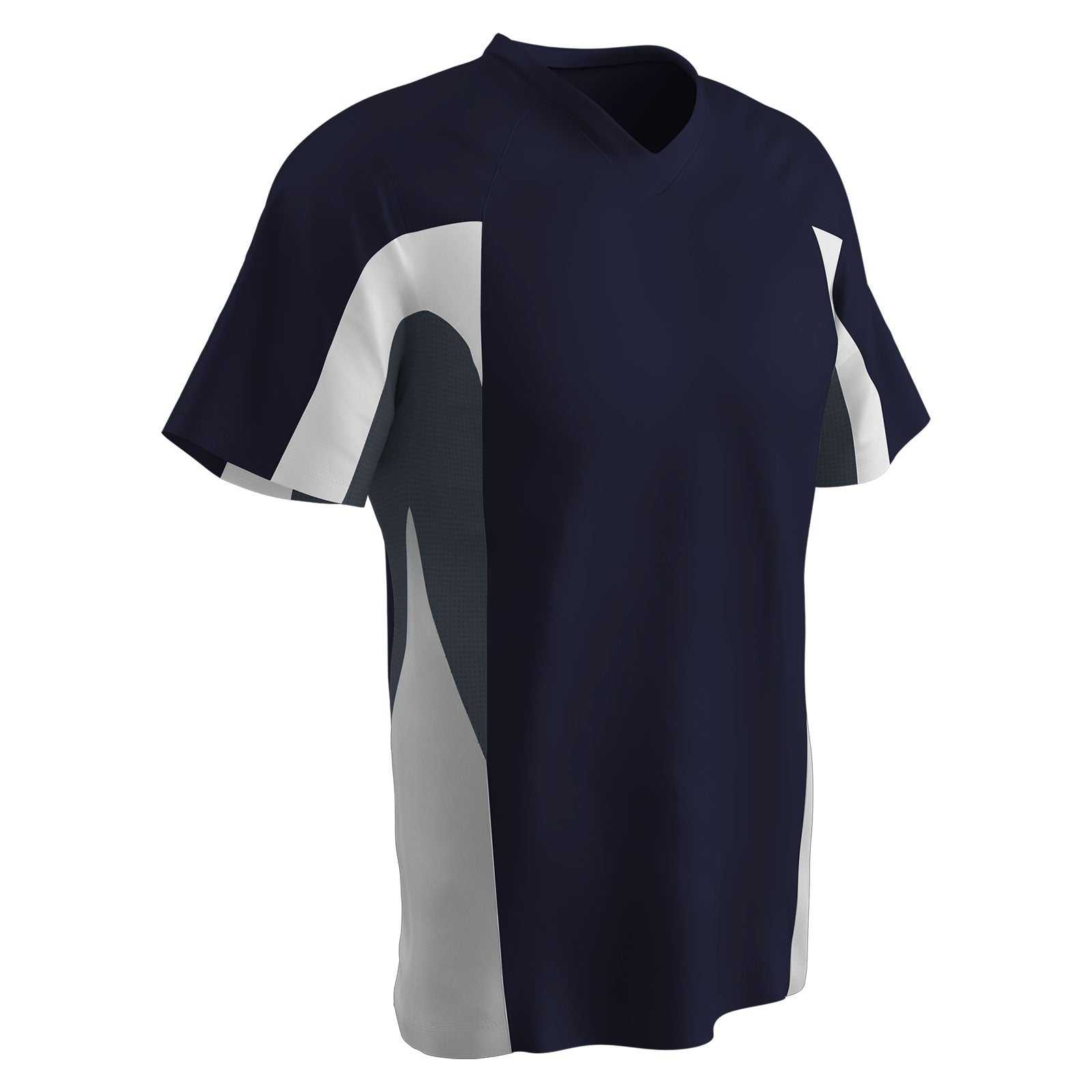 Champro BS34 Relief 2 Button Jersey - Navy Graphite White - HIT a Double