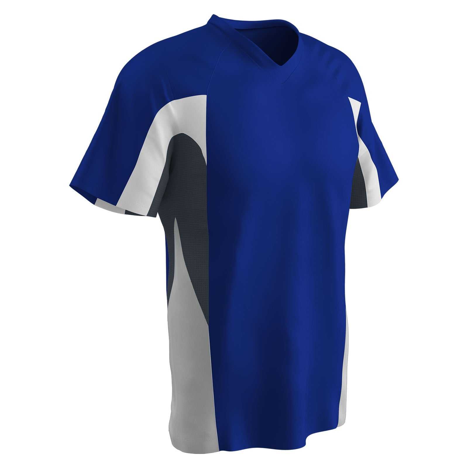 Champro BS34 Relief 2 Button Jersey - Royal Graphite White - HIT a Double