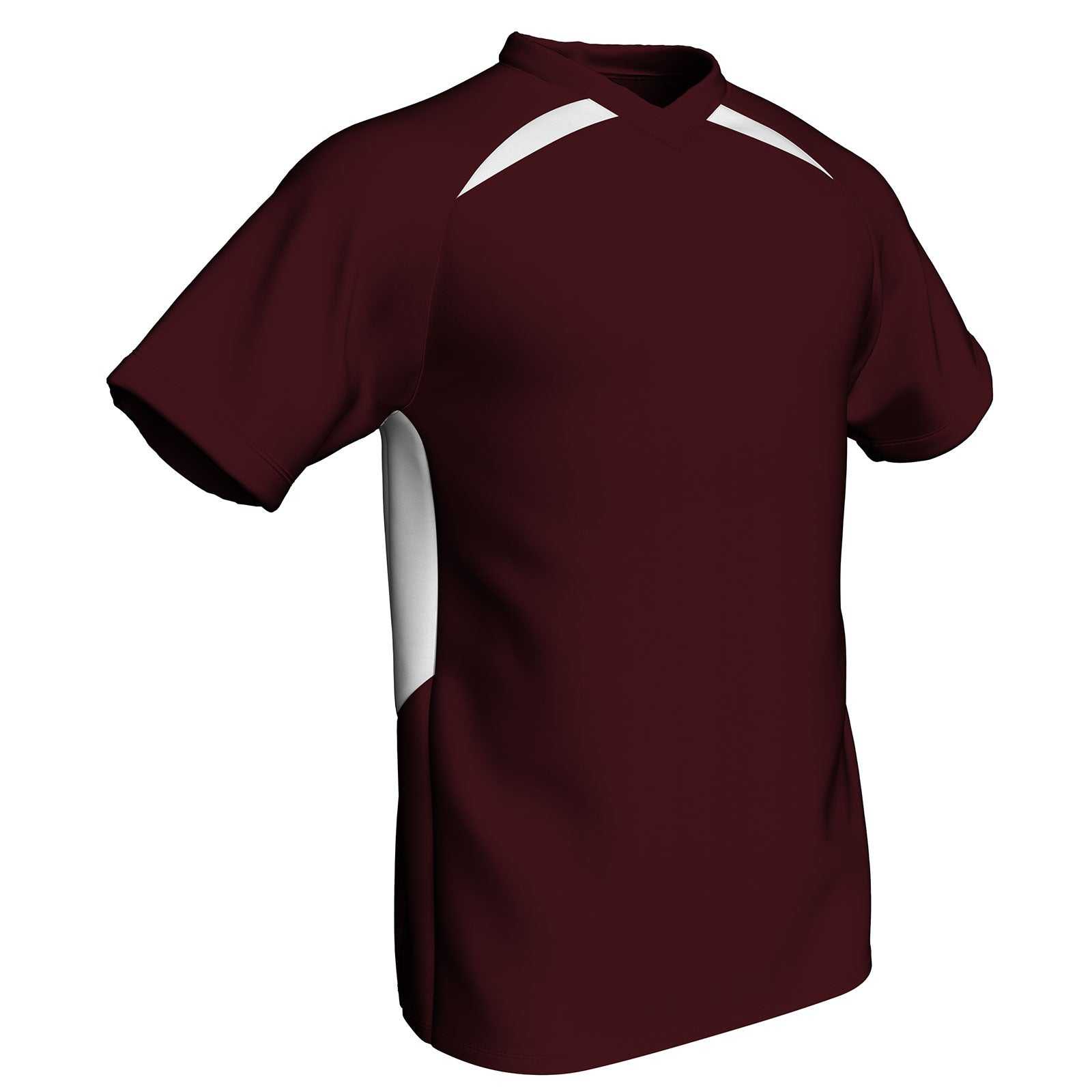Champro BS36 Check Baseball Jersey - Maroon White - HIT a Double