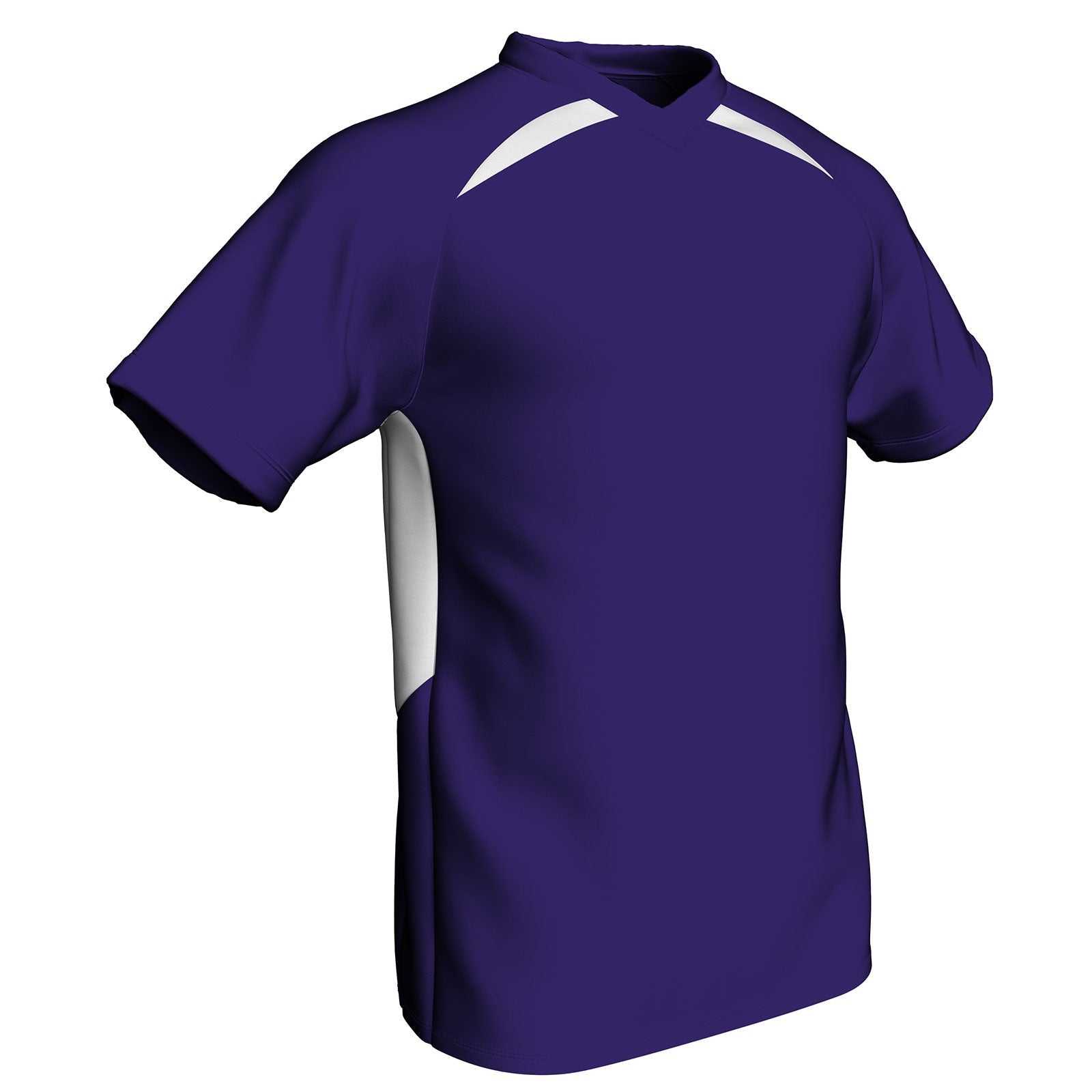 Champro BS36 Check Baseball Jersey - Purple White - HIT a Double