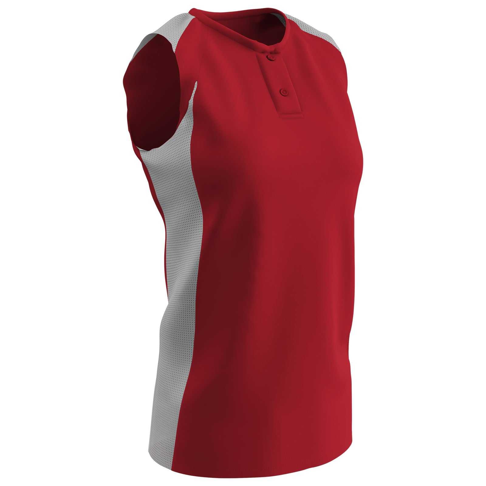 Champro BS37 Diamond Active Ladies Jersey - Scarlet White - HIT a Double