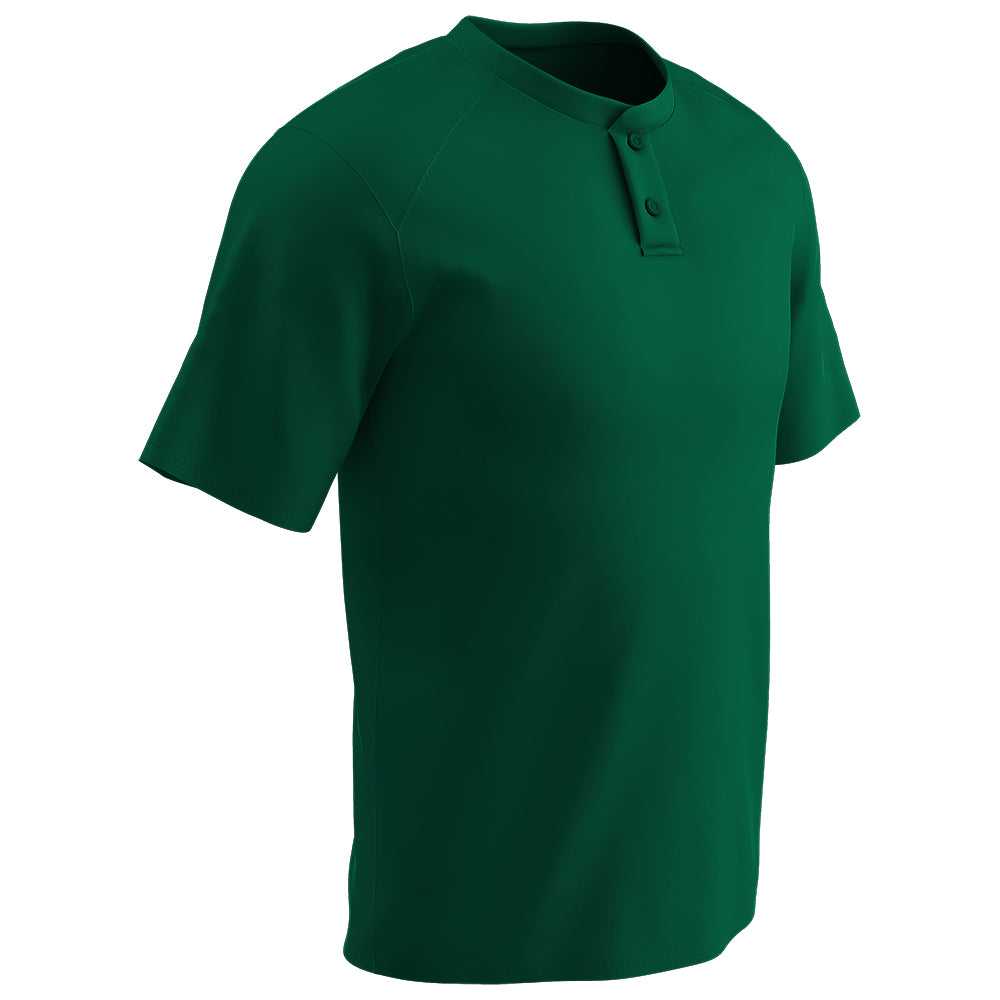 Champro BS53 Dri-Gear Two Button Jersey - Forest Green - HIT a Double