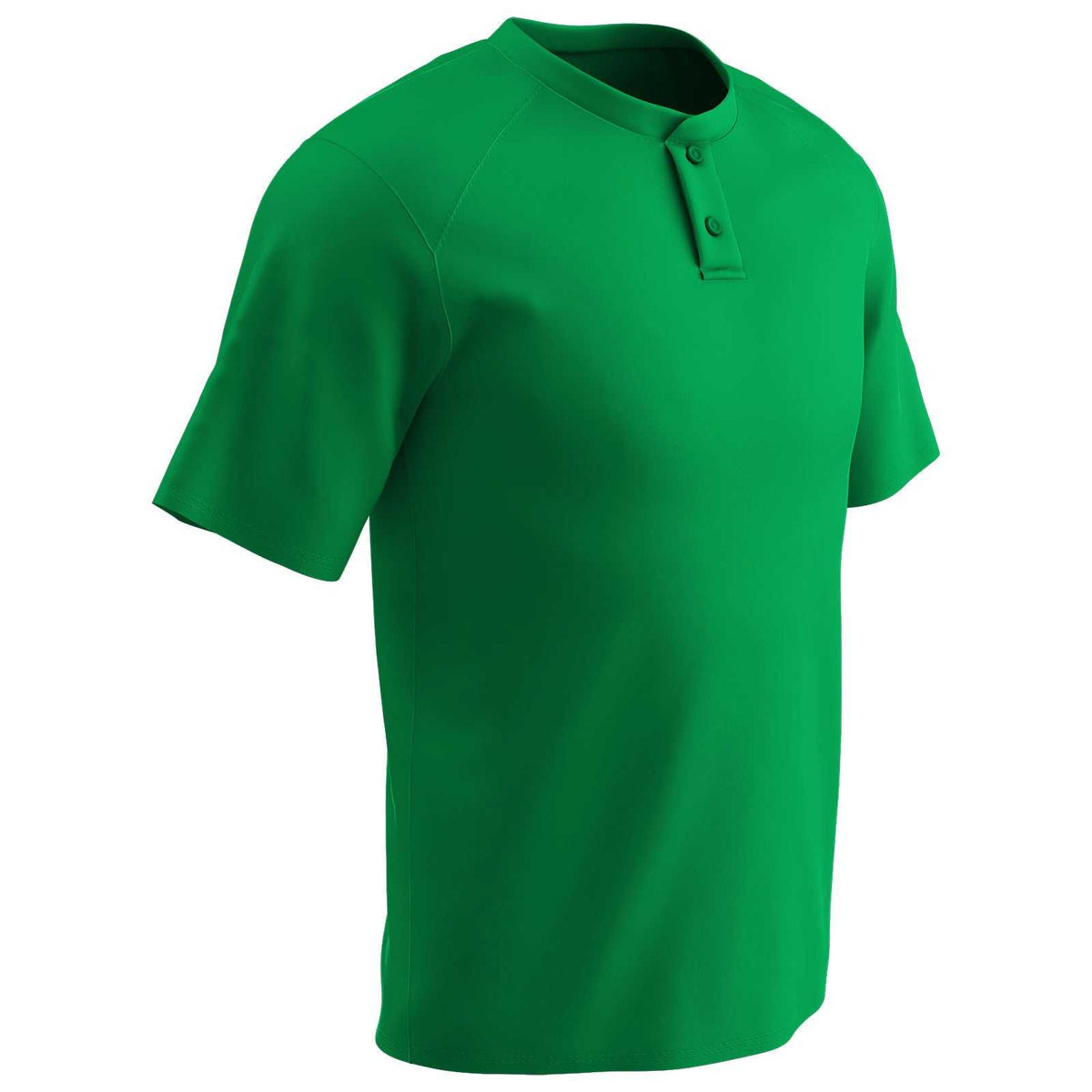 Champro BS53 Dri-Gear Two Button Jersey - Kelly Green - HIT a Double