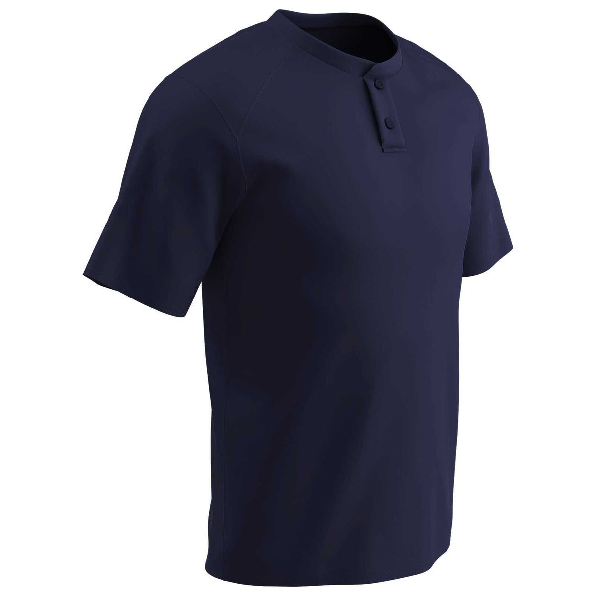 Champro BS53 Dri-Gear Two Button Jersey - Navy - HIT a Double