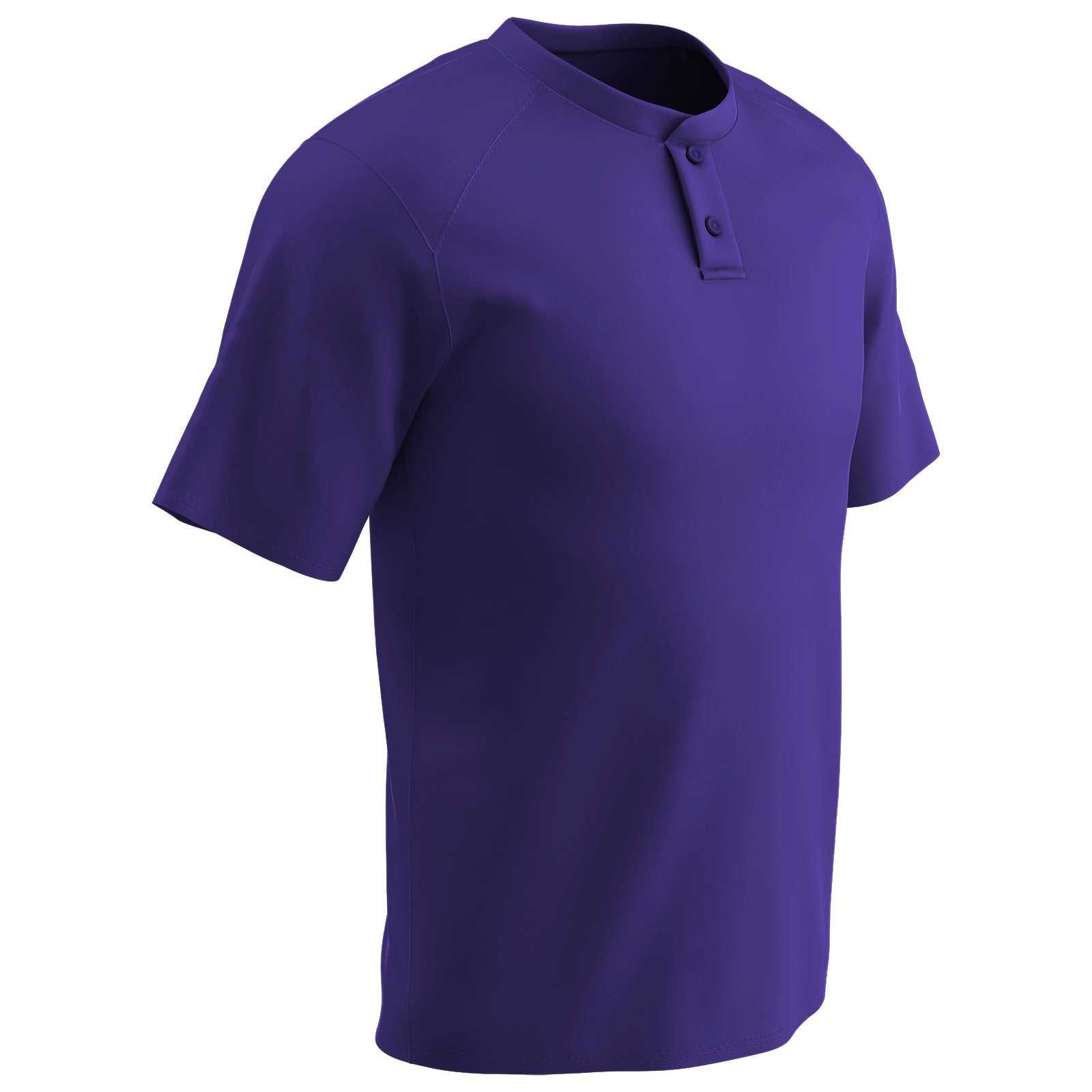 Champro BS53 Dri-Gear Two Button Jersey - Purple - HIT a Double