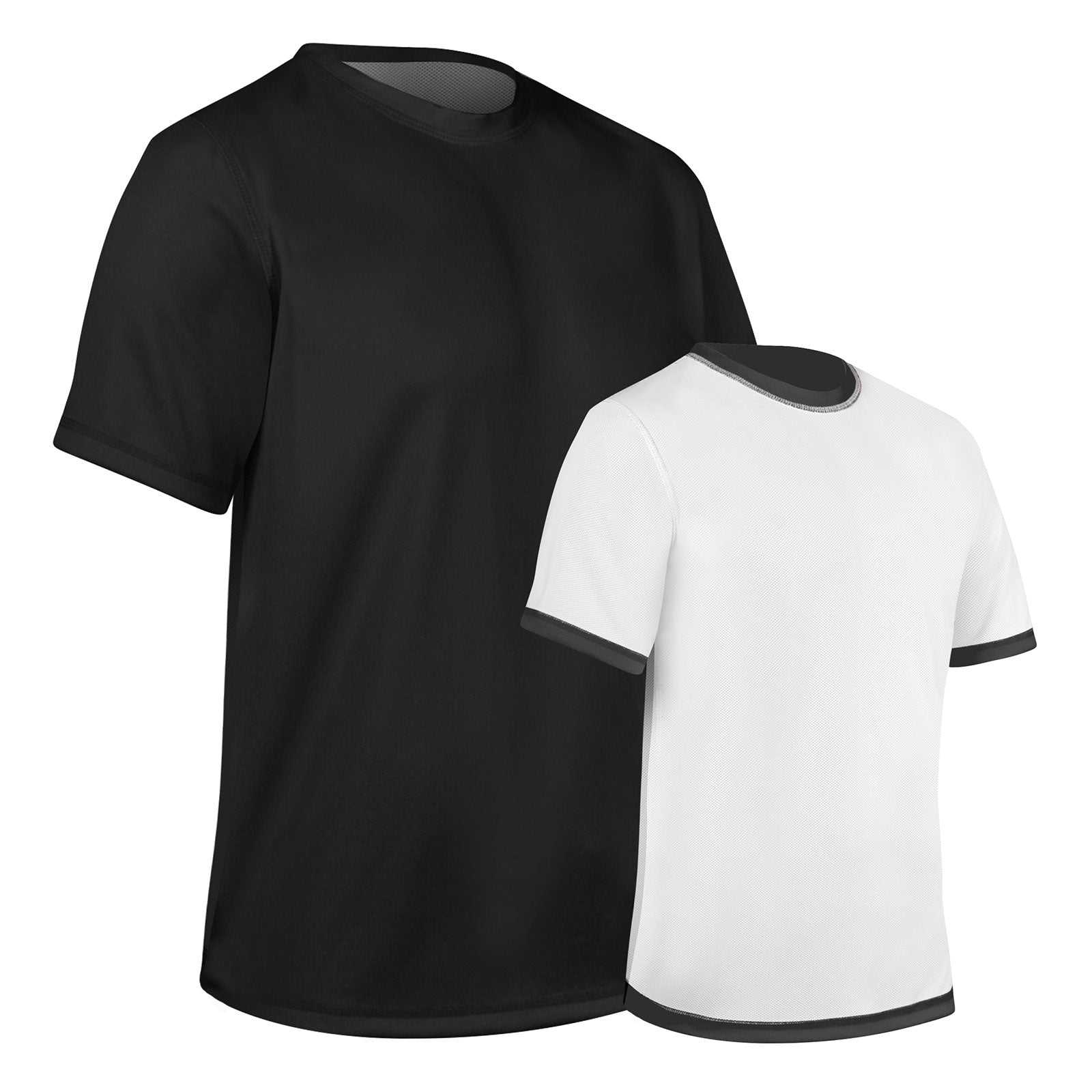Champro BST10 Revtee Reversible Tee - Black White - HIT a Double