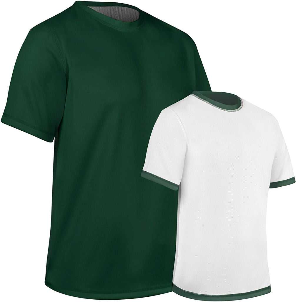 Champro BST10 Revtee Reversible Tee - Forest White - HIT a Double