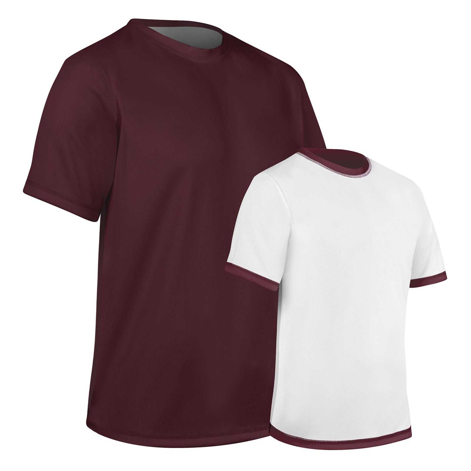 Champro BST10 Revtee Reversible Tee - Maroon White - HIT a Double