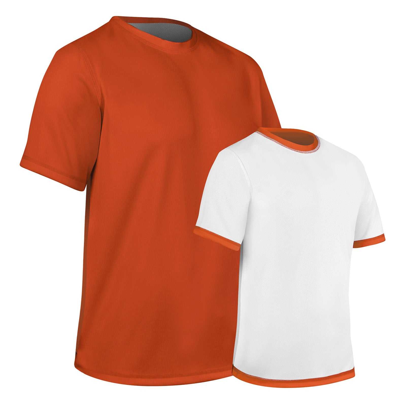 Champro BST10 Revtee Reversible Tee - Orange White - HIT a Double