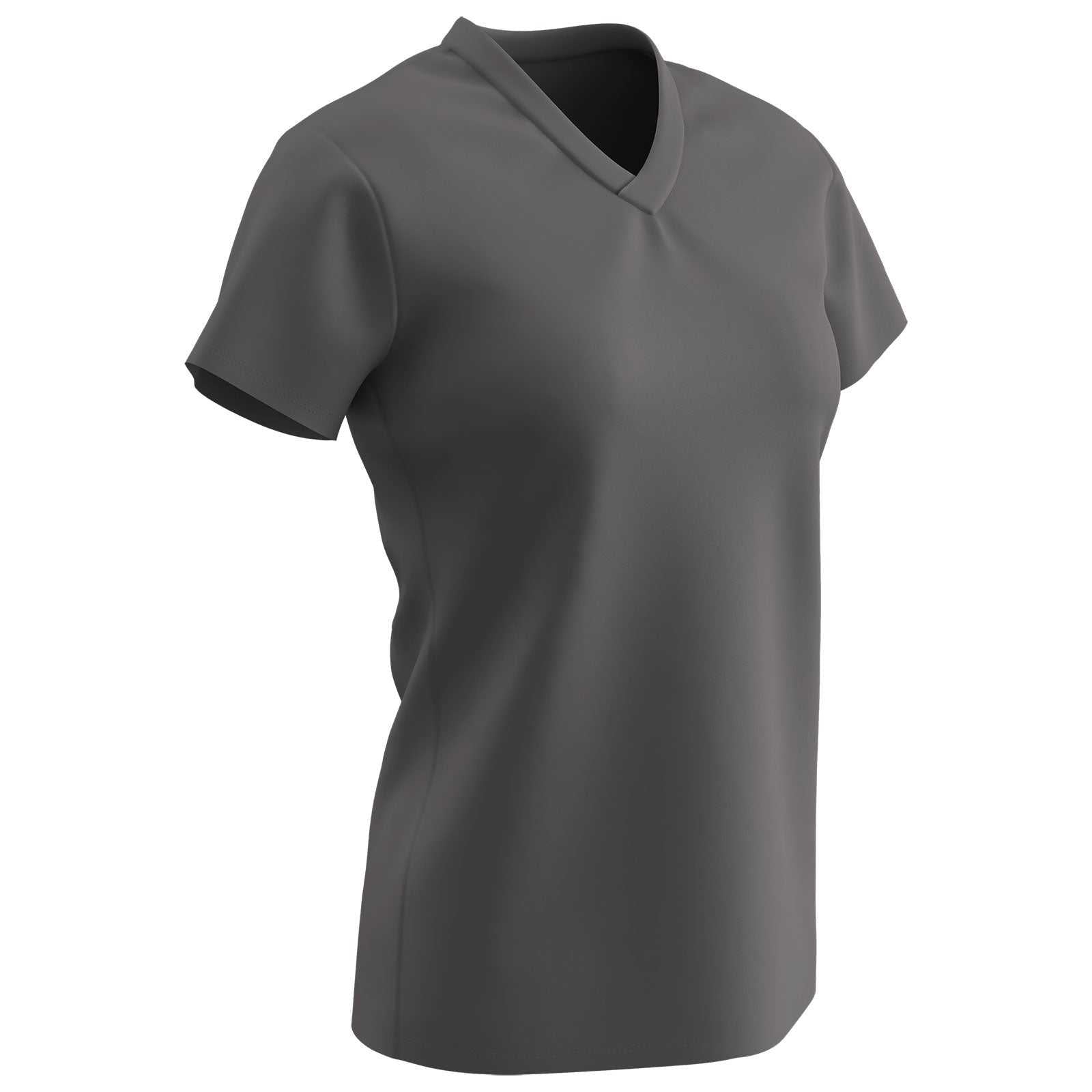 Champro BST21 Star Girls V-Neck Tee - Charcoal - HIT a Double