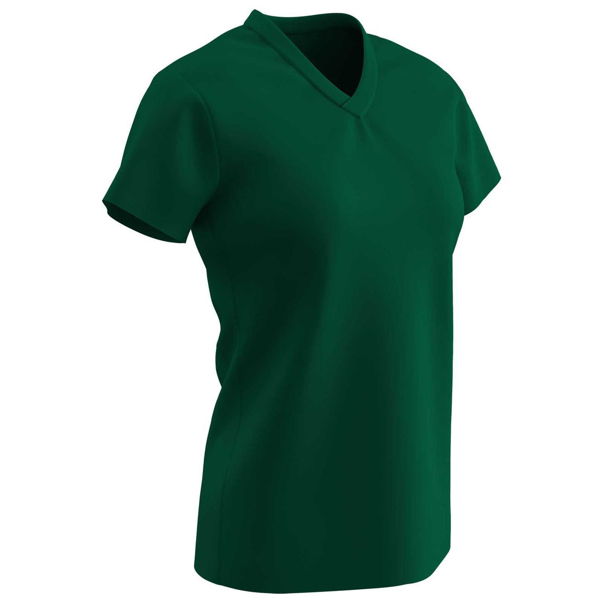 Champro BST21 Star Girls V-Neck Tee - Forest Green - HIT a Double