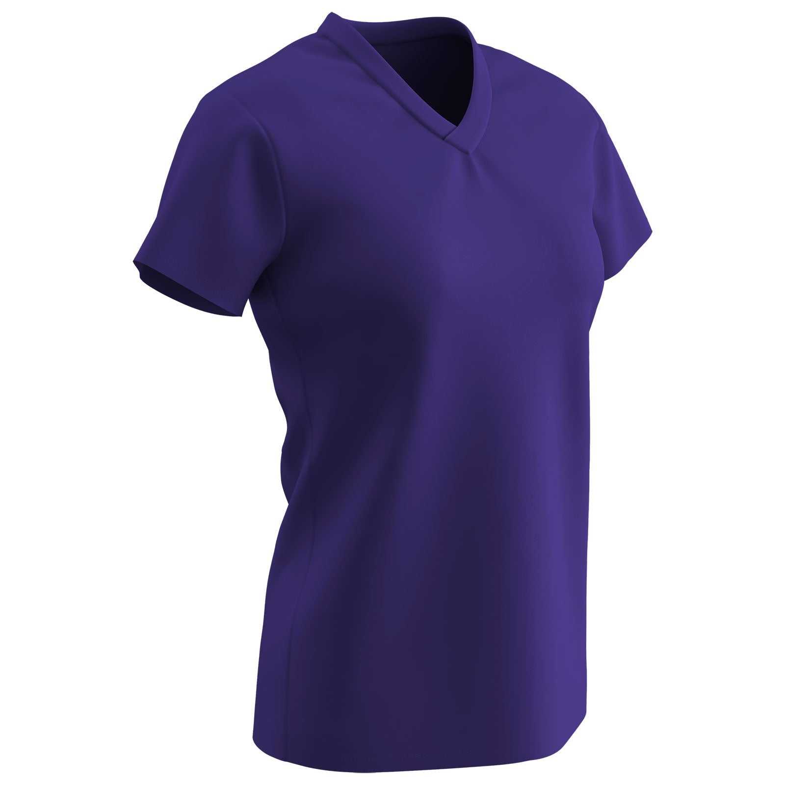 Champro BST21 Star Girls V-Neck Tee - Purple - HIT a Double