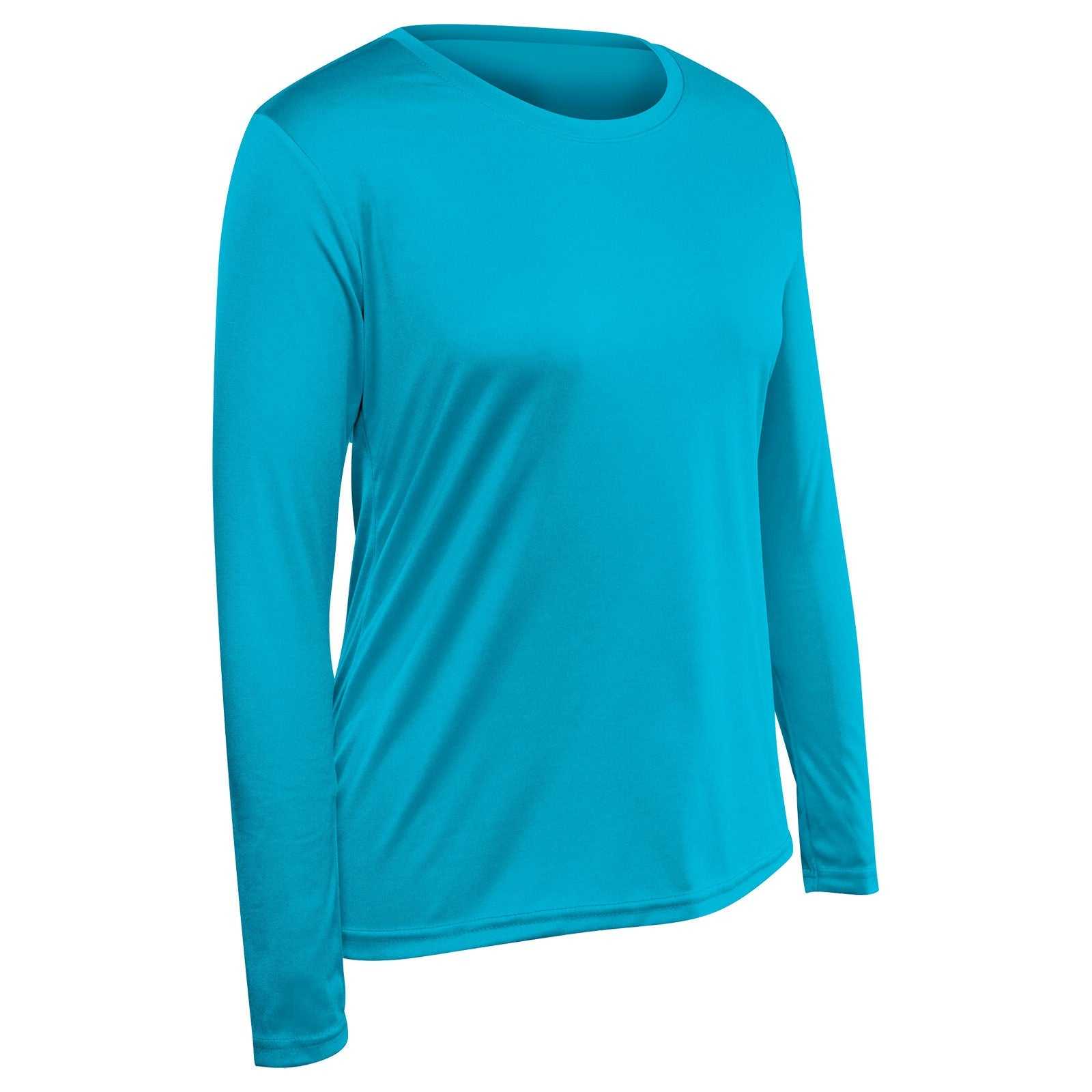 Champro BST99Long SleeveW Vision T-Shirt Long Sleeve - Neon Blue - HIT a Double