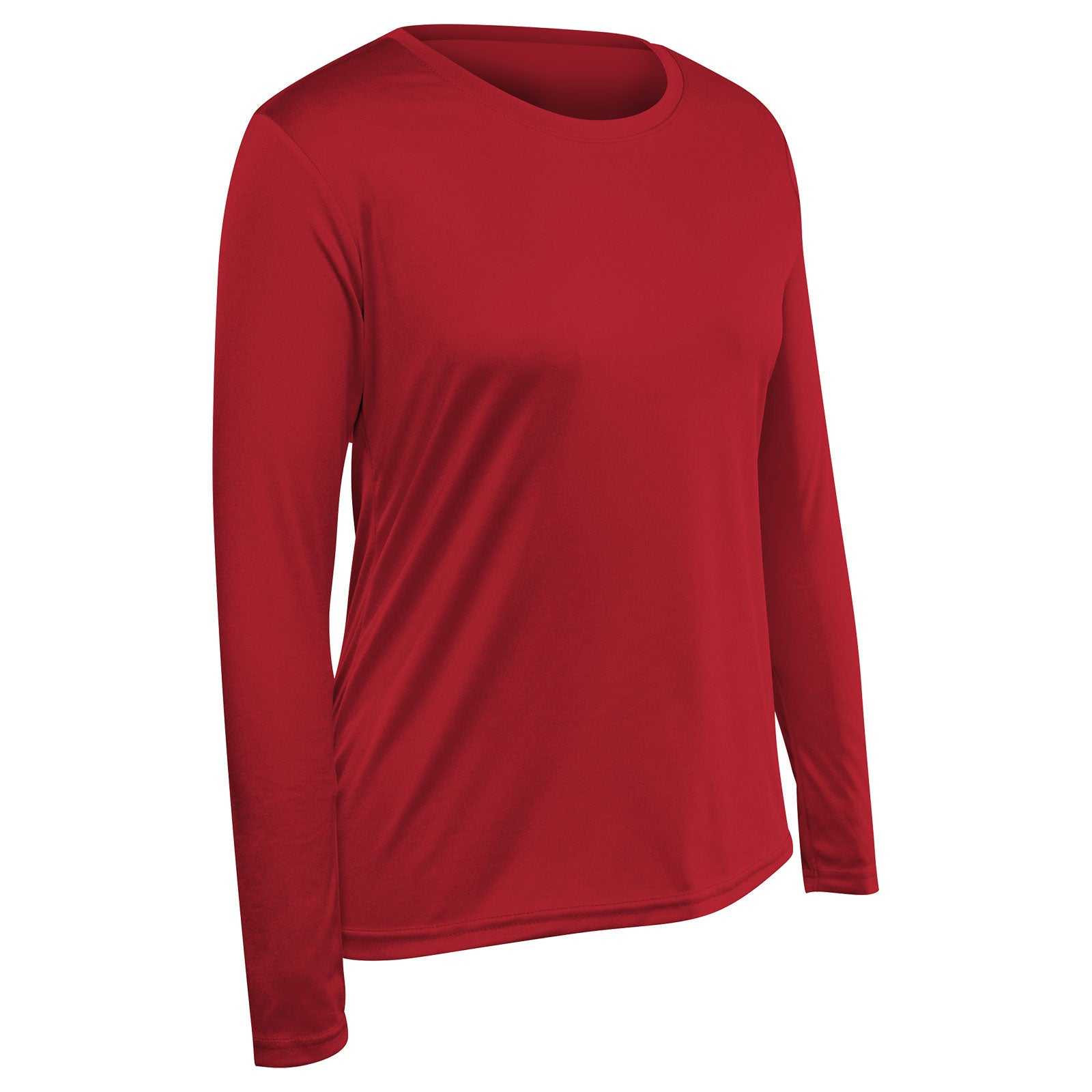 Champro BST99Long SleeveW Vision T-Shirt Long Sleeve - Scarlet - HIT a Double