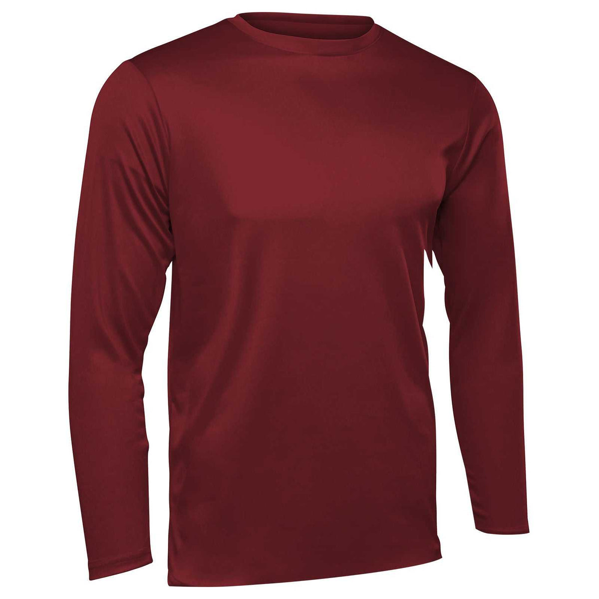 Champro BST99Long Sleeve Vision T-Shirt Long Sleeve - Cardinal - HIT a Double