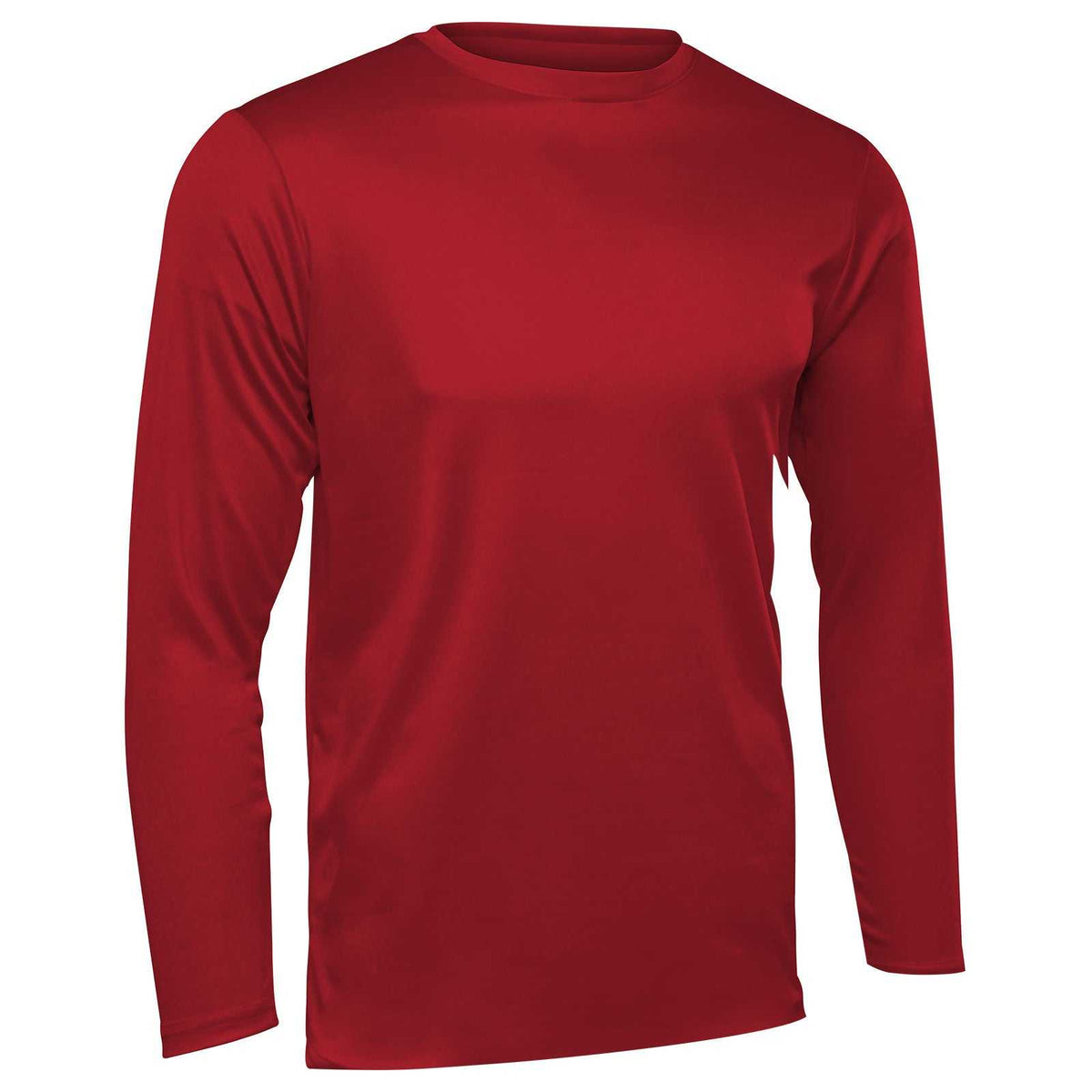 Champro BST99Long Sleeve Vision T-Shirt Long Sleeve - Scarlet - HIT a Double