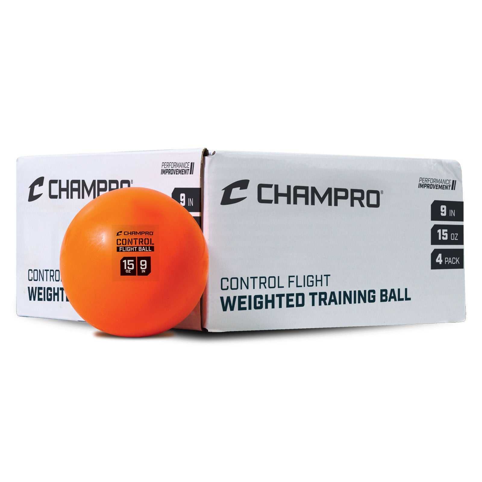 Champro CBB92 Control Flight Ball, 15 oz, 4Pk, Orange - HIT a Double