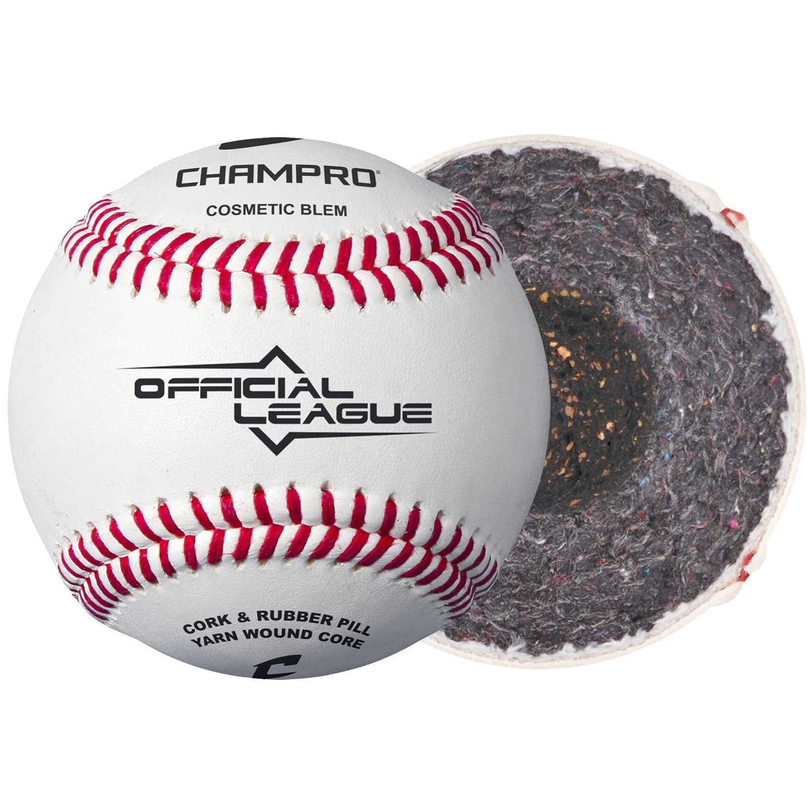 Champro CBB-200D Official LeagueFull Grain Leather Cover (Cosmetic Blem) - HIT a Double