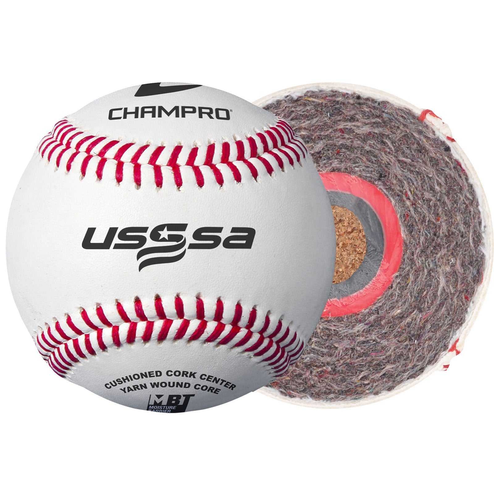 Champro CBB-300US USSSA Approved BaseballFull Grain Leather Cover - HIT a Double