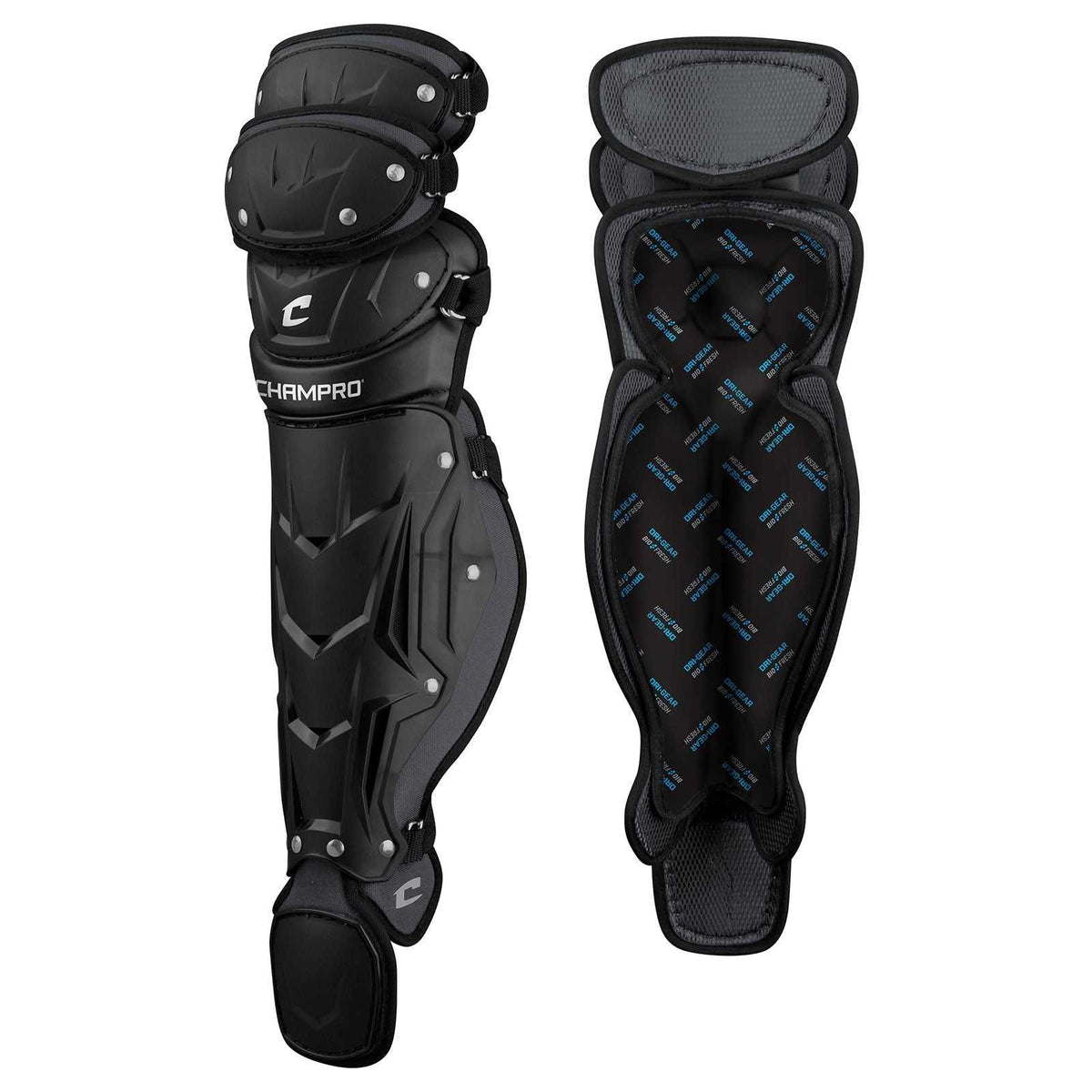 Champro CG181 Optimus Pro Leg Guard 16.5 - Black - HIT a Double