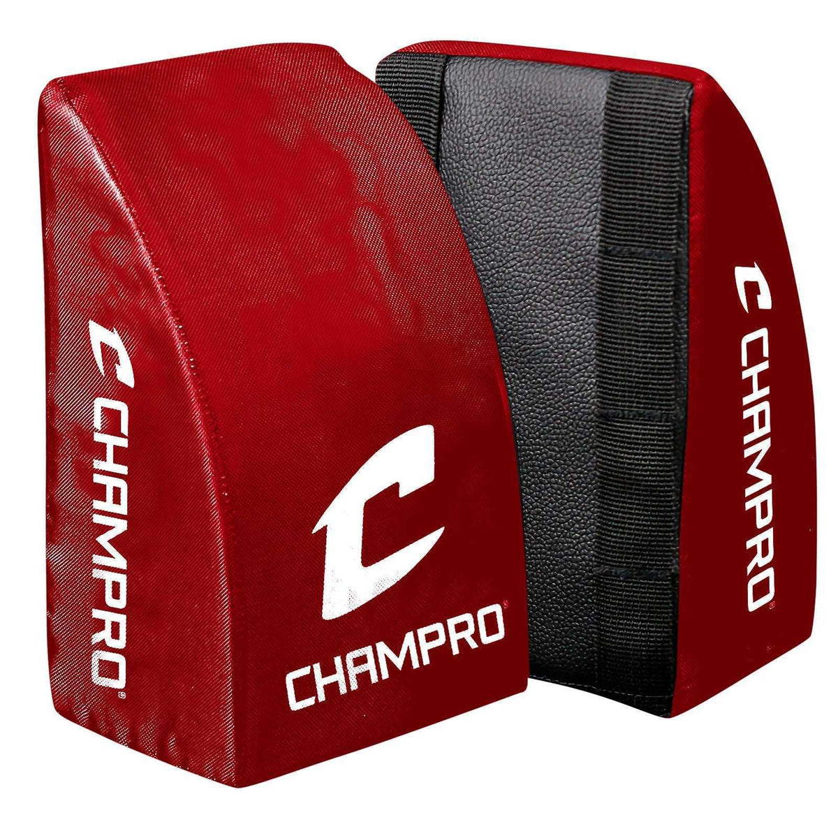 Champro CG28SC Catcher&#39;s Knee Support Youth Scarlet Pair - Scarlet - HIT a Double